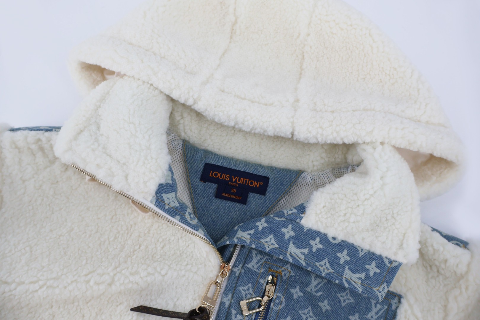 LOUIS VUITTON 路易威登 SKI系列 老花贴布羊羔毛外套 夹克 C0 1AIQQL