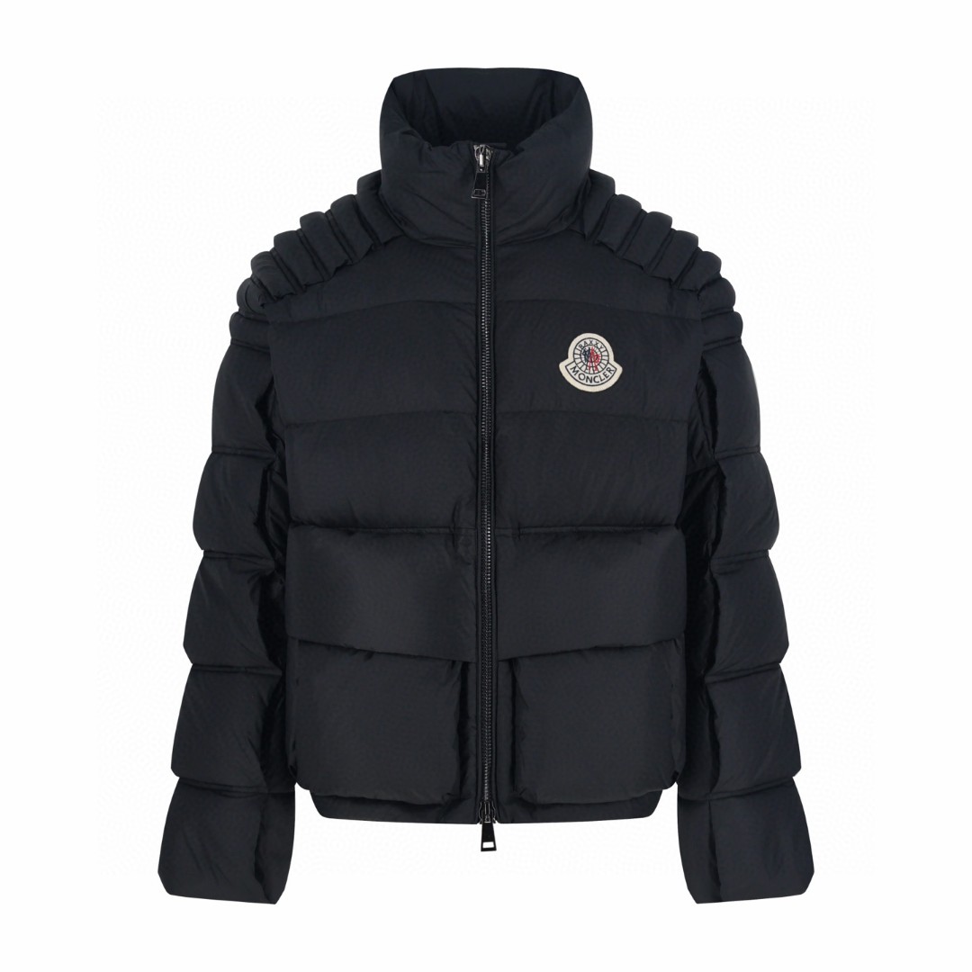 Moncler 蒙口 3D绗缝立领拉链羽绒服 夹克 保暖 外套 黑色 D0 I20961A00011M3485999