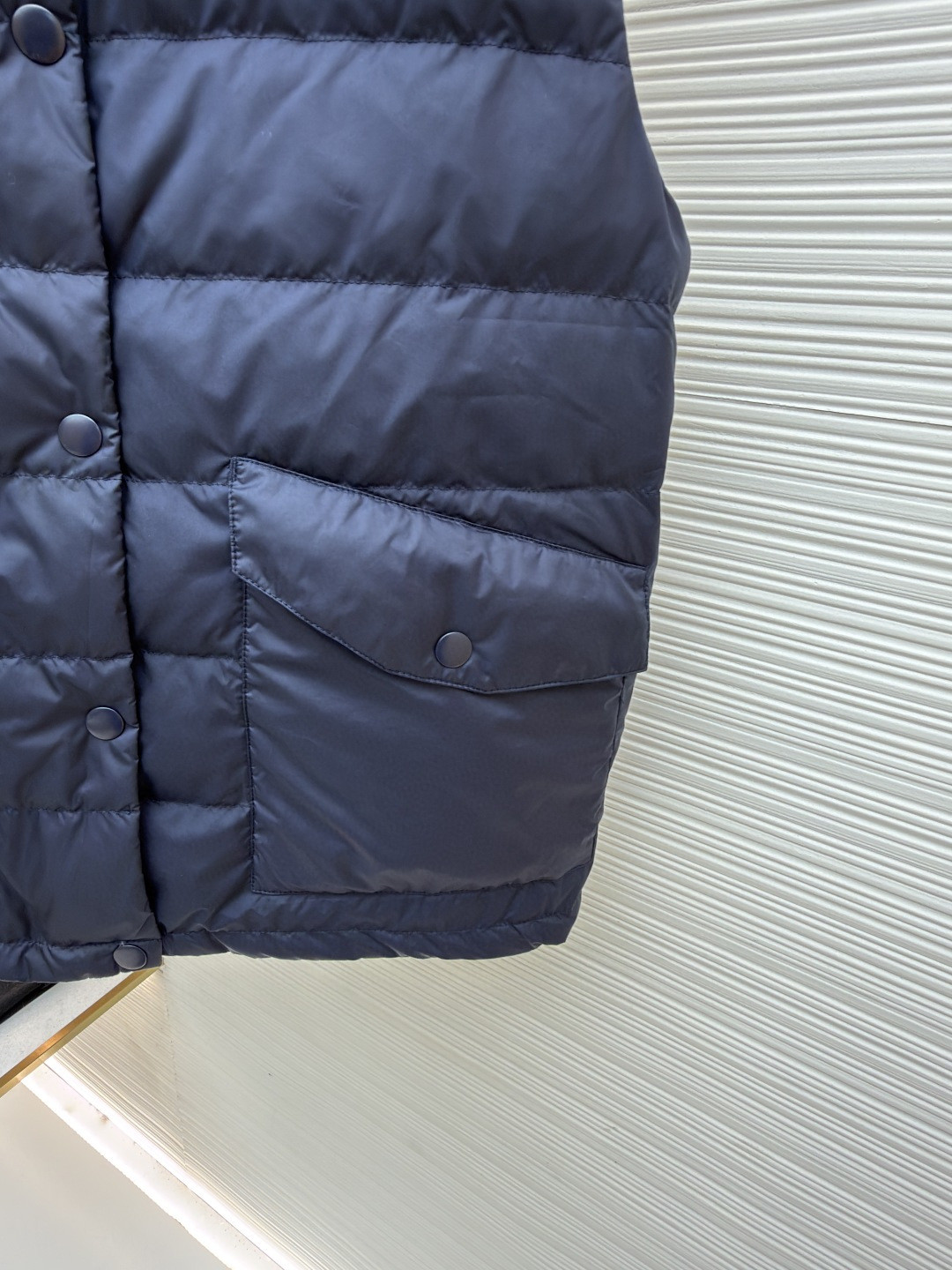 MIU MIU 缪缪 排骨羽绒服翻领马甲 背心 夹克 外套 保暖 蓝色 B5 ML1407-158A-F0008-S-OOO