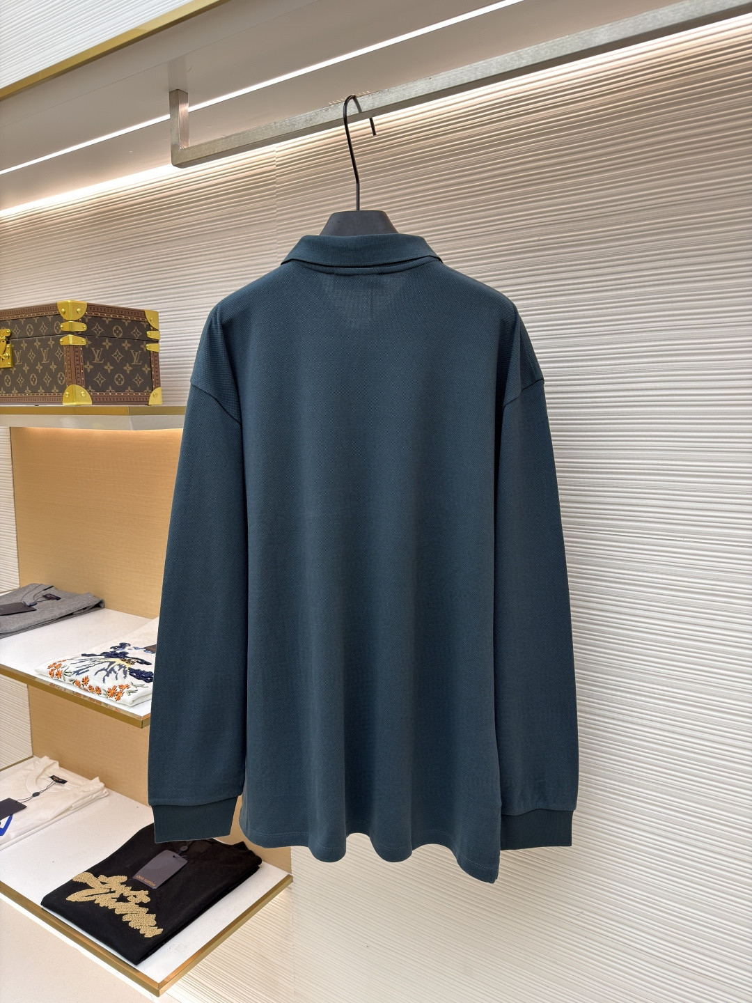 MIU MIU 缪缪 棉质Polo衫 长袖 绿色 A5 MJL019-14RW-F0089-S-OOO