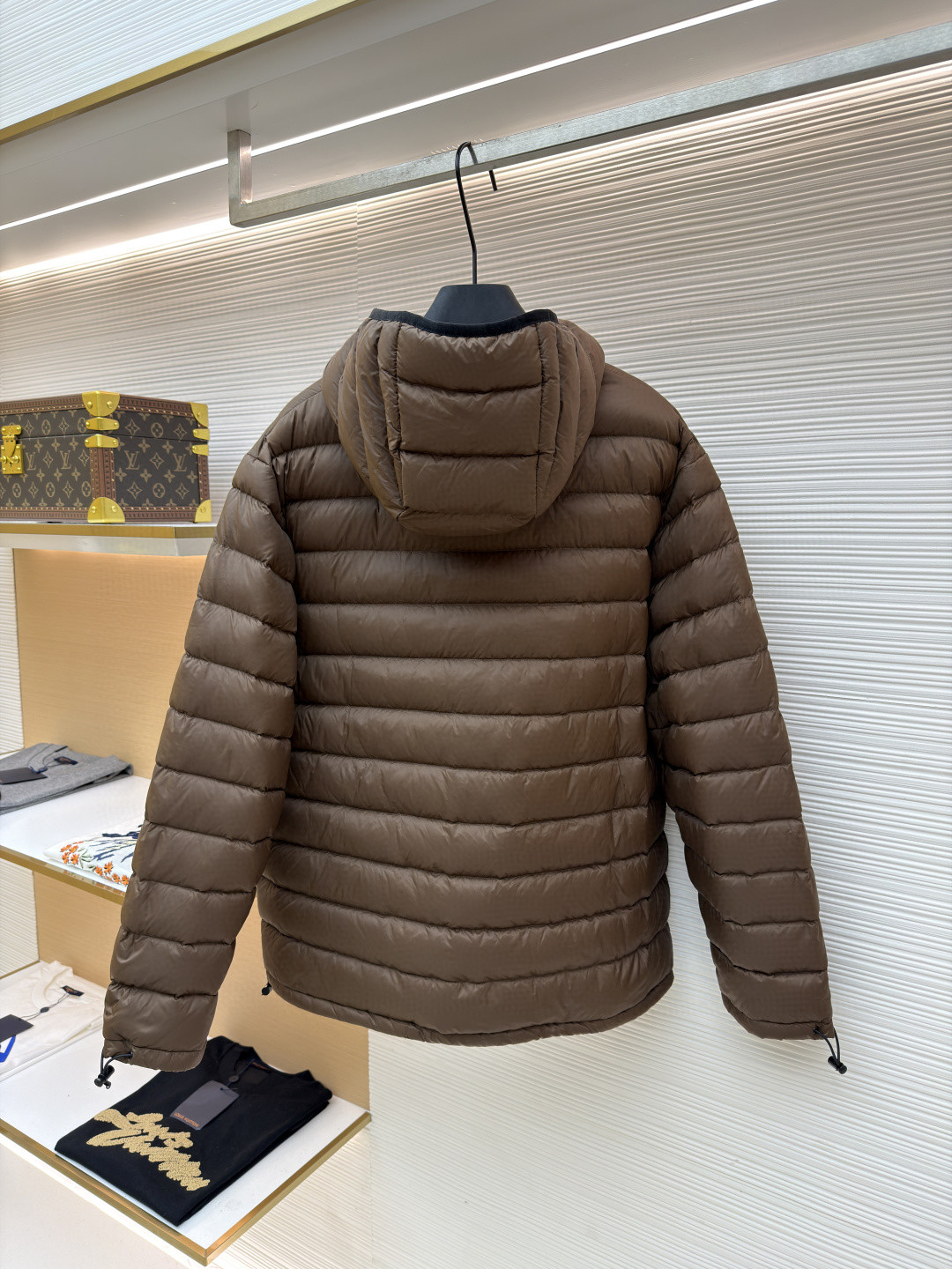 MIU MIU 缪缪 连帽外套羽绒服 夹克 长袖 保暖 棕色 黑色 C0 