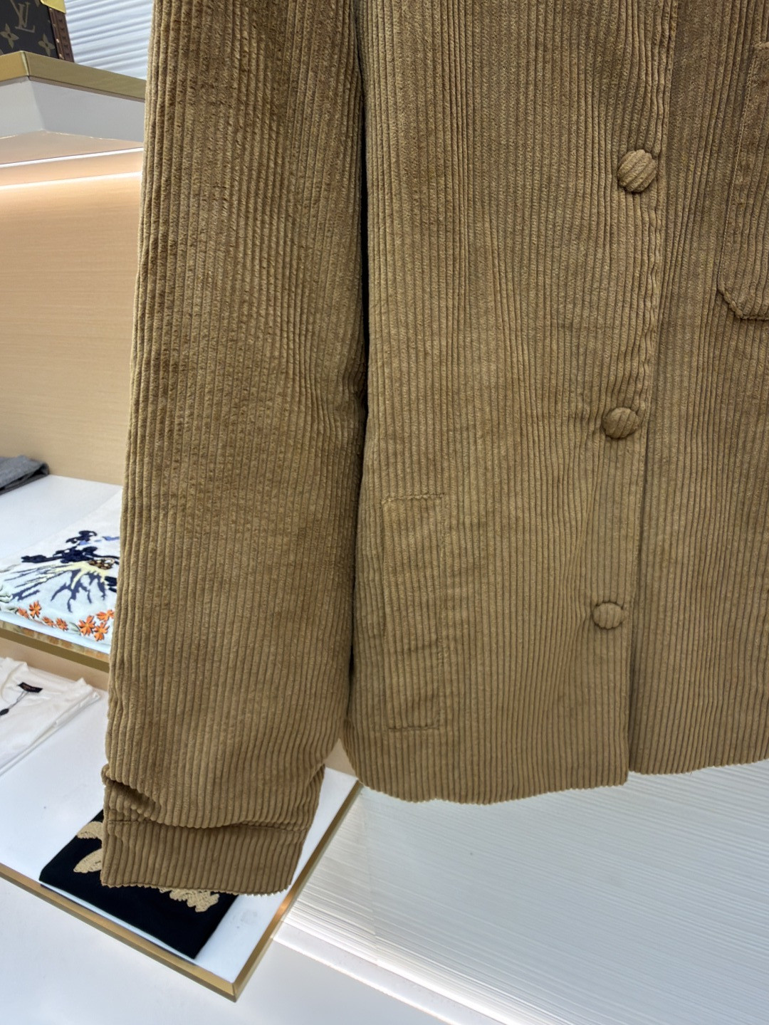 MIU MIU 缪缪 灯芯绒羽绒棉外套 夹克 长袖 棕色 B5 ML855-S5P-F0040-S-2321