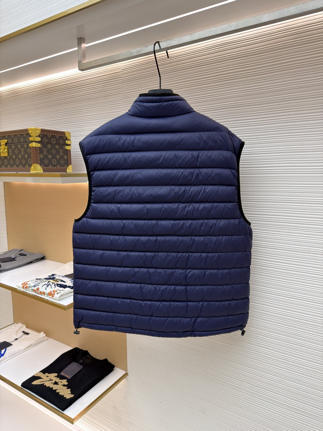 MIU MIU 缪缪 刺绣羽绒马甲 背心 夹克 外套 保暖 蓝色 B5 ML1345-1754-F0008-S-OOO