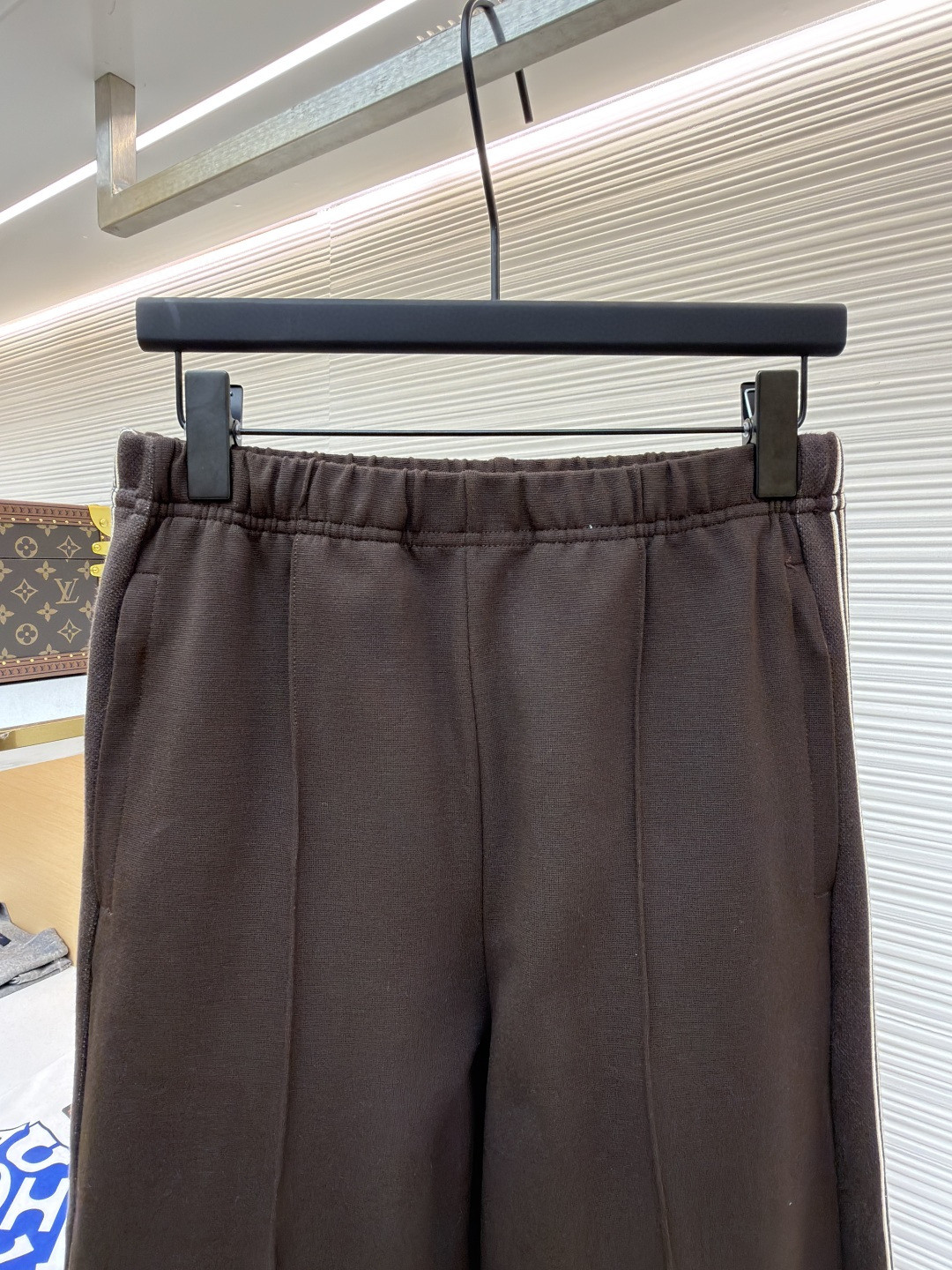 MIU MIU 缪缪 刺绣徽标休闲裤 长裤 裤子 棕色 灰色 A7 MP1935-18FQ-F0324-S-OOO