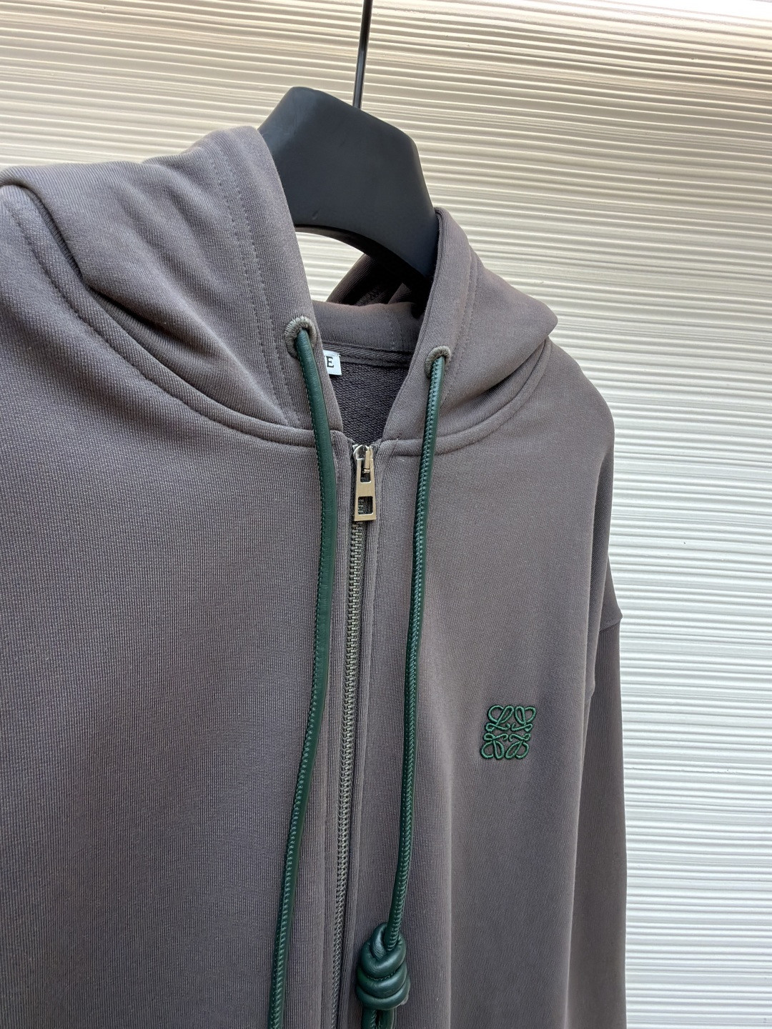 LOEWE 罗意威 毛圈棉抓绒拉链连帽卫衣 长袖 红色 灰色 A7 H526Y25X87-7110