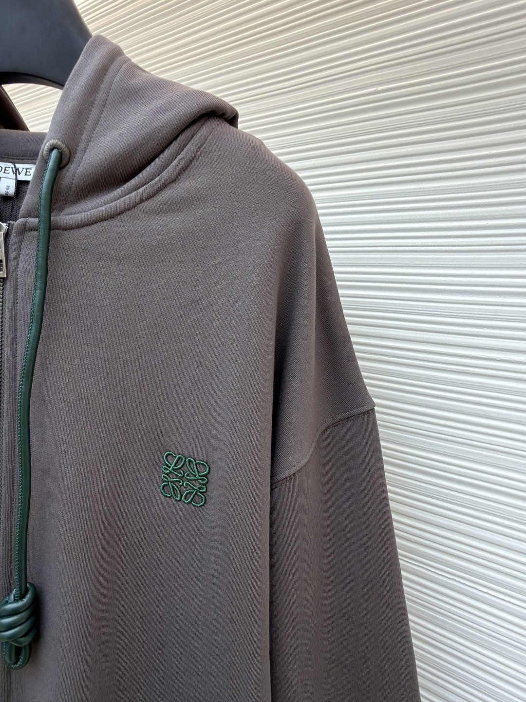 LOEWE 罗意威 毛圈棉抓绒拉链连帽卫衣 长袖 红色 灰色 A7 H526Y25X87-7110