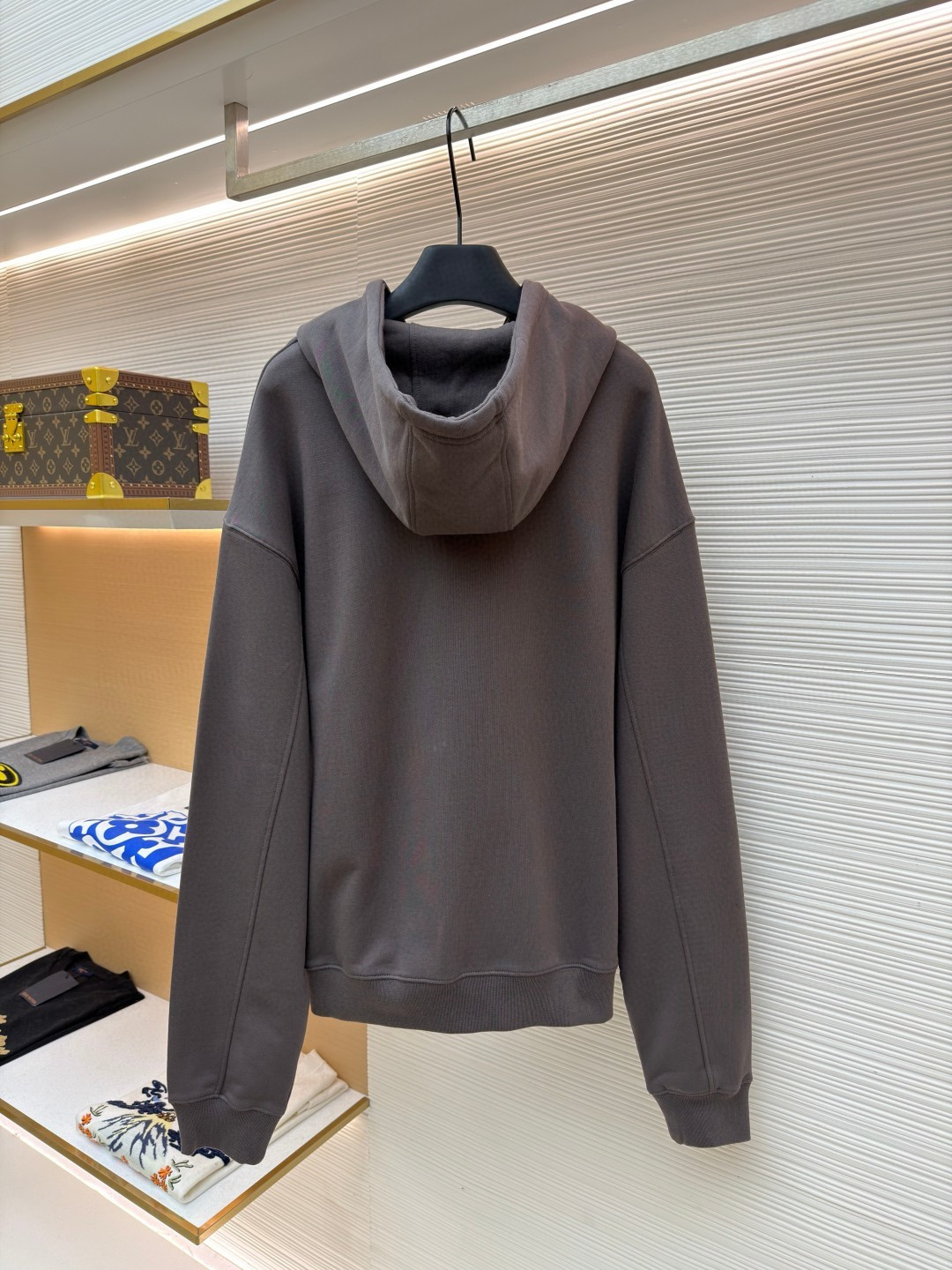 LOEWE 罗意威 毛圈棉抓绒拉链连帽卫衣 长袖 红色 灰色 A7 H526Y25X87-7110