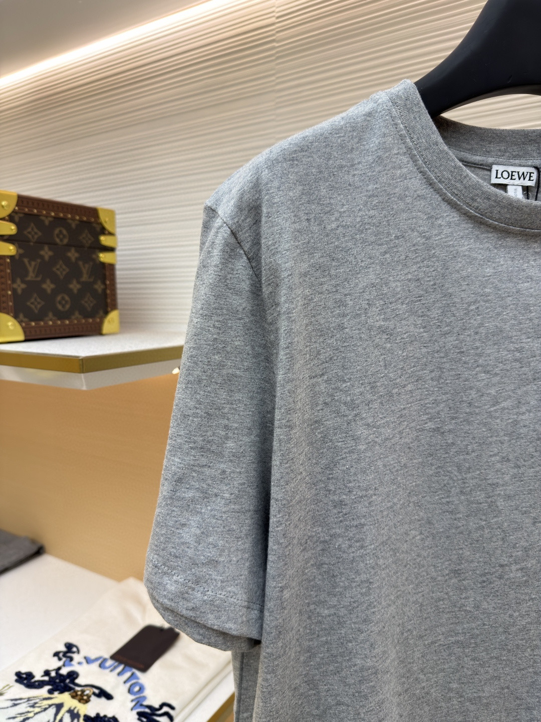 Loewe 罗意威 白猫花灰圆领短袖 T恤 圆领 夏季 灰色 A0 S359AJ2X02-1440