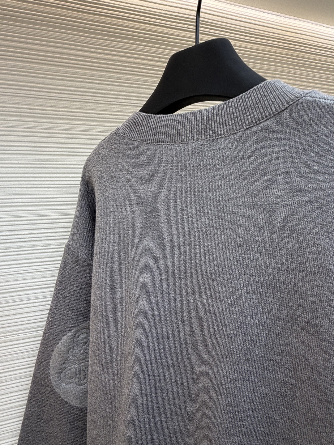 LOEWE 罗意威 垫衬3D刺绣圆领毛衣 针织衫 长袖 蓝色 灰色 A7 H526Y14KK7-5110