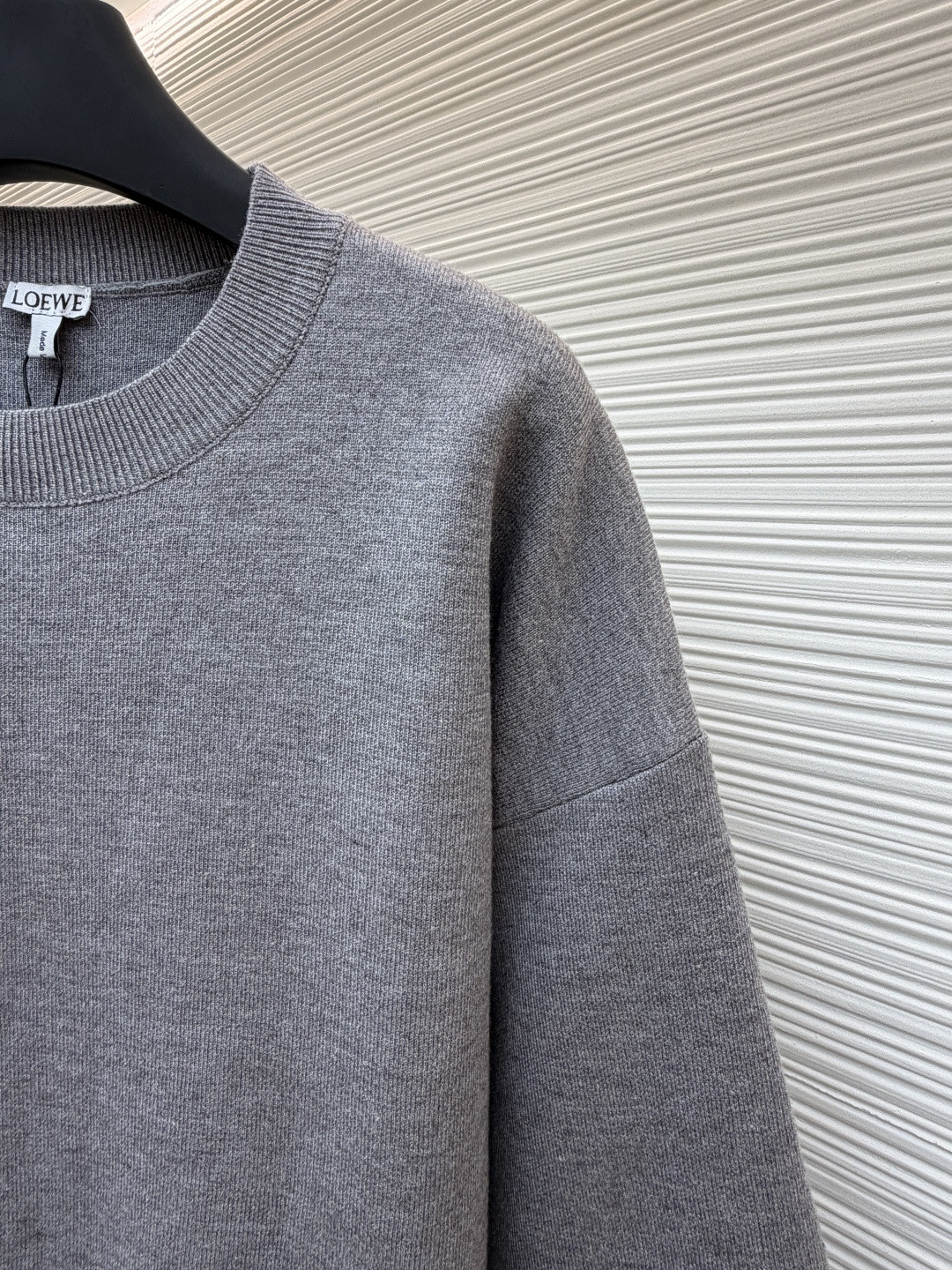 LOEWE 罗意威 垫衬3D刺绣圆领毛衣 针织衫 长袖 蓝色 灰色 A7 H526Y14KK7-5110