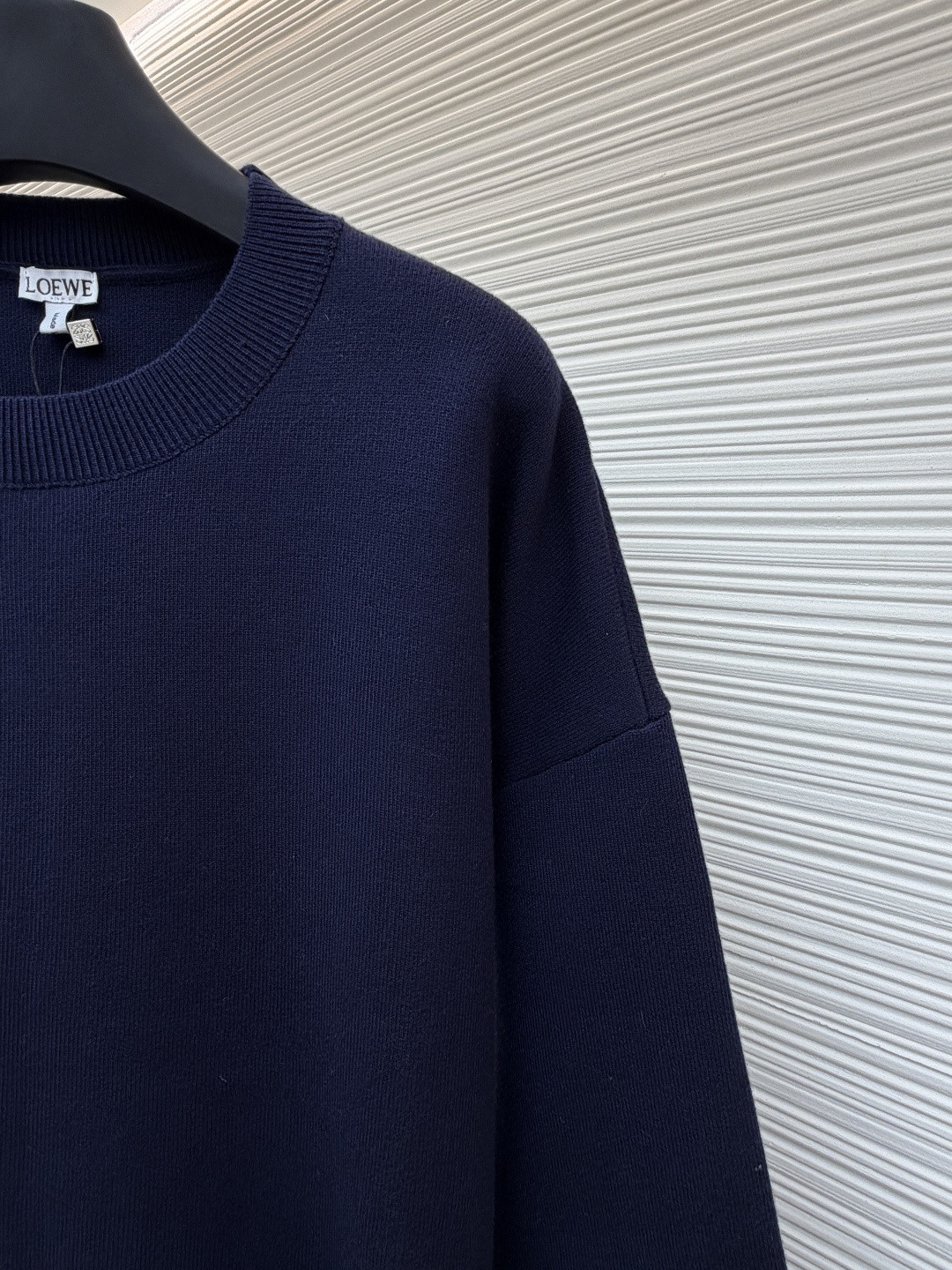 LOEWE 罗意威 垫衬3D刺绣圆领毛衣 针织衫 长袖 蓝色 灰色 A7 H526Y14KK7-5110