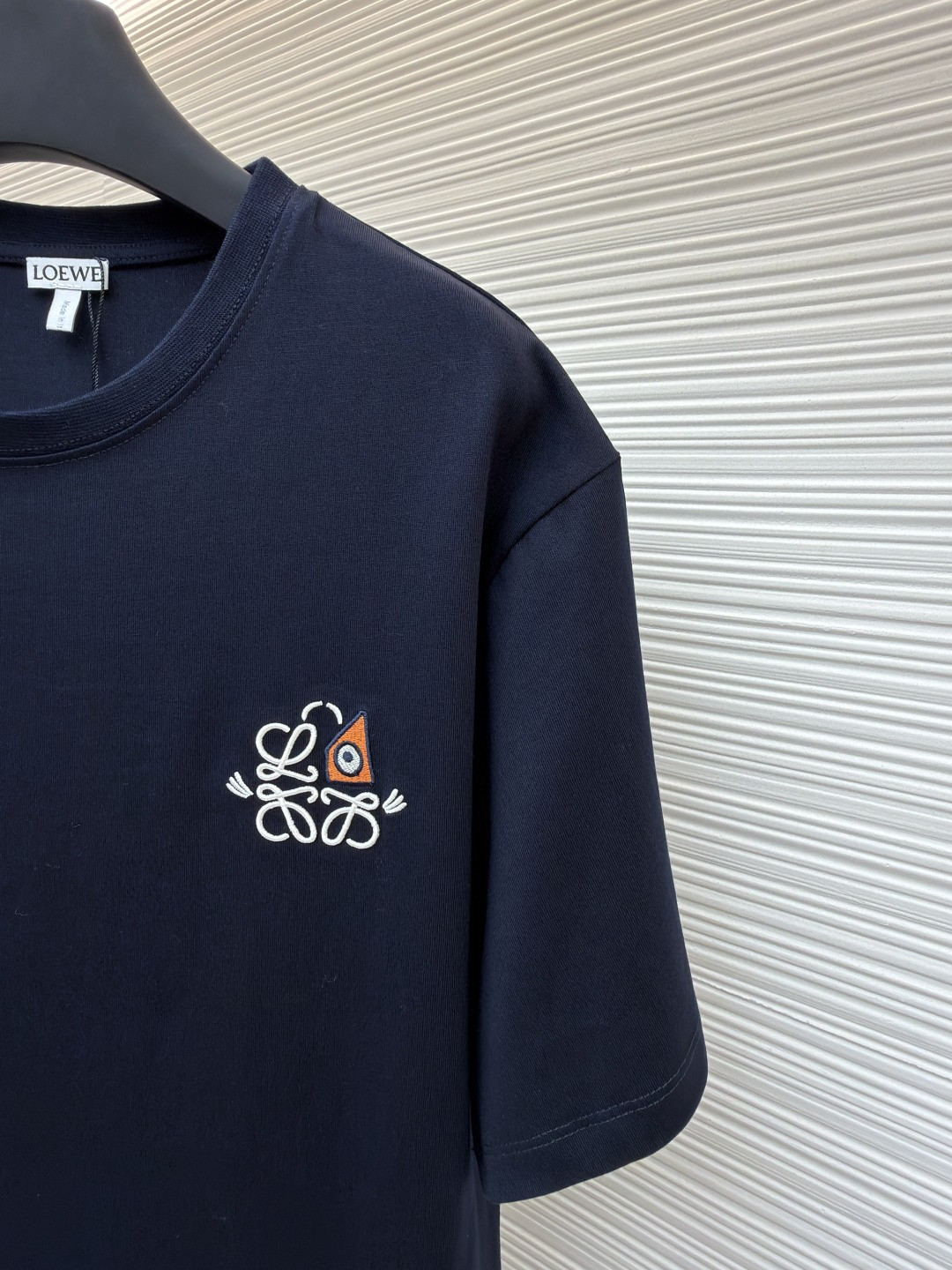 Loewe 罗意威 动物刺绣圆领短袖 T恤 圆领 夏季 蓝色 A0 H526Y22XD3-5110