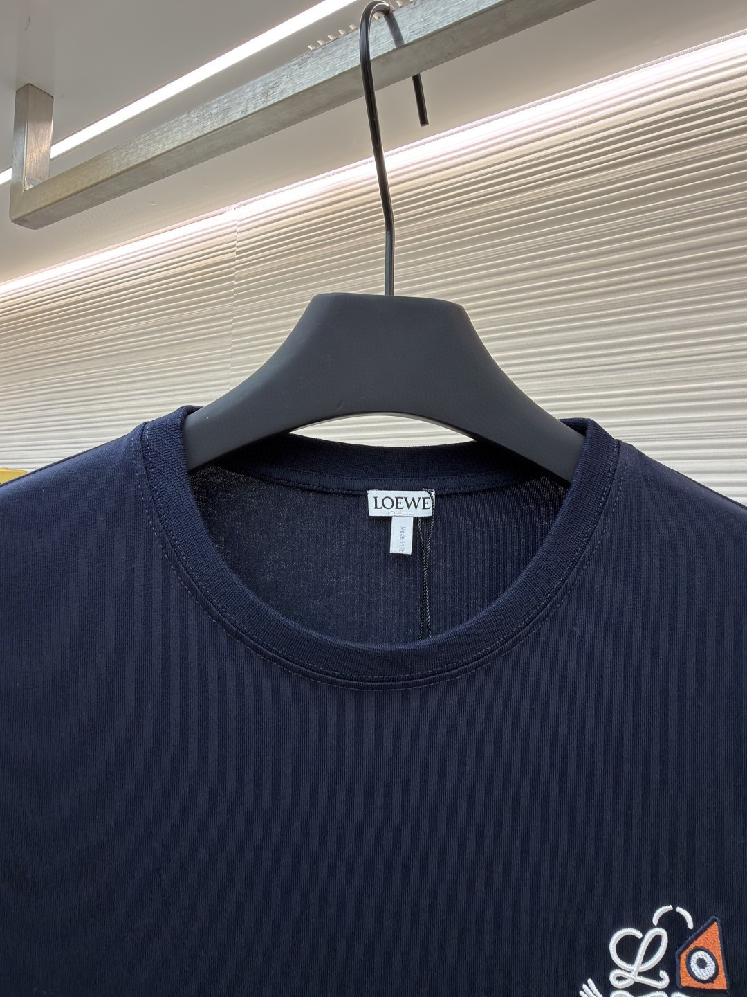 Loewe 罗意威 动物刺绣圆领短袖 T恤 圆领 夏季 蓝色 A0 H526Y22XD3-5110