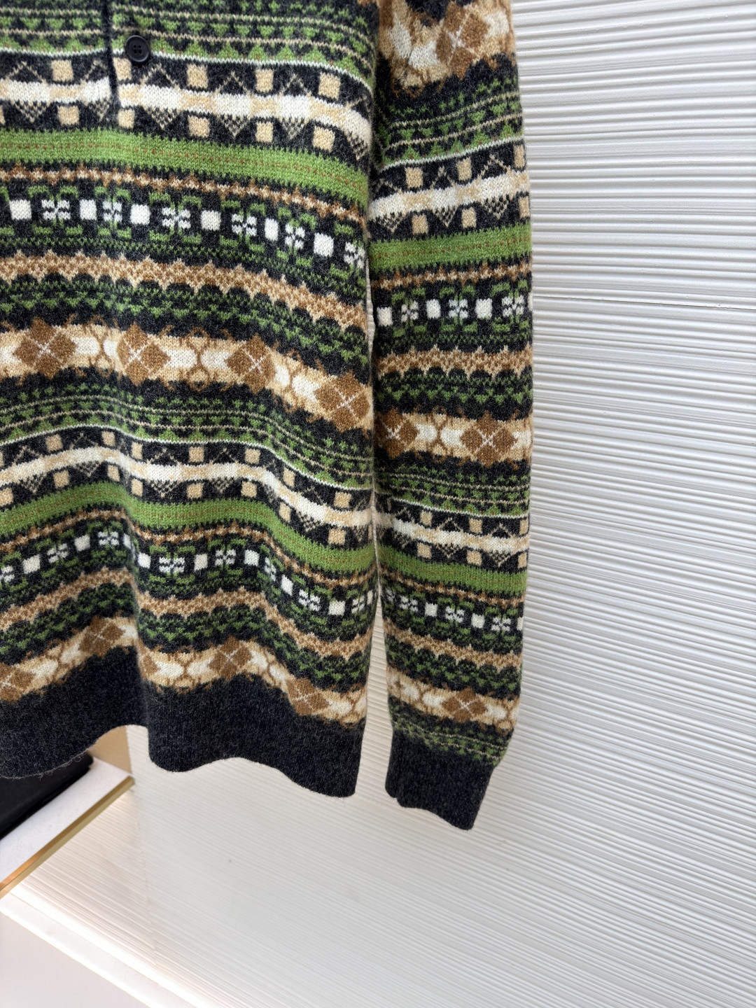 LOEWE 罗意威全毛圣诞绿毛衣 Polo领针织衫 外套 长袖 绿色 B0 H526Y14KHU-4061