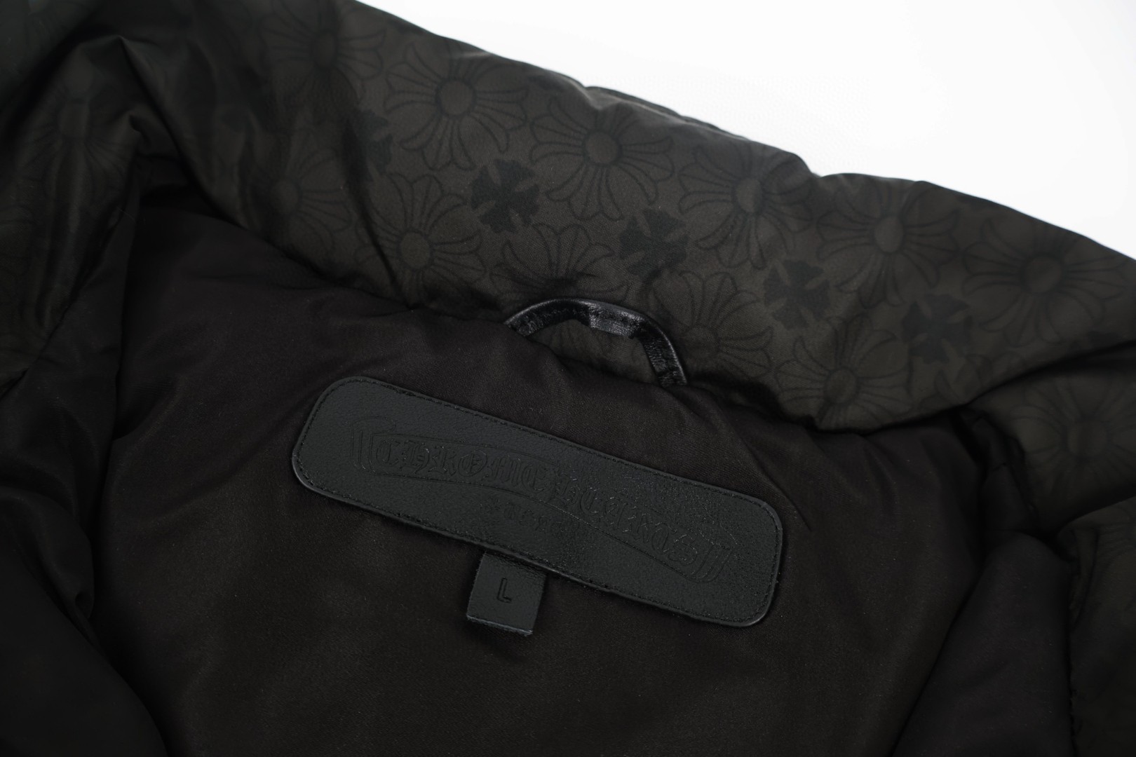Chrome Hearts 克罗心 暗纹提花羽绒服 夹克 外套 保暖 长袖 黑色 D5