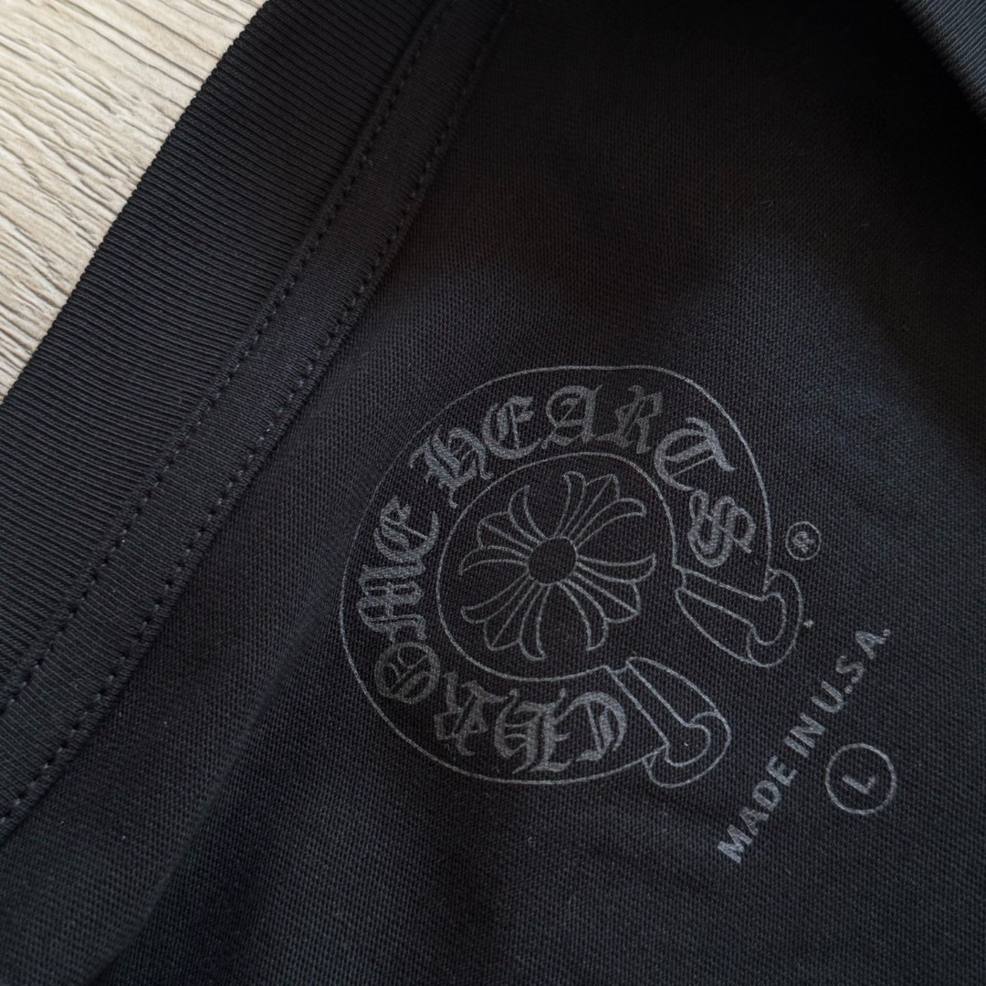 Chrome Hearts 克罗心 ST.barth 限定 蓝色十字花长袖卫衣 T恤 套头 黑蓝 A5 CH-2023210-1