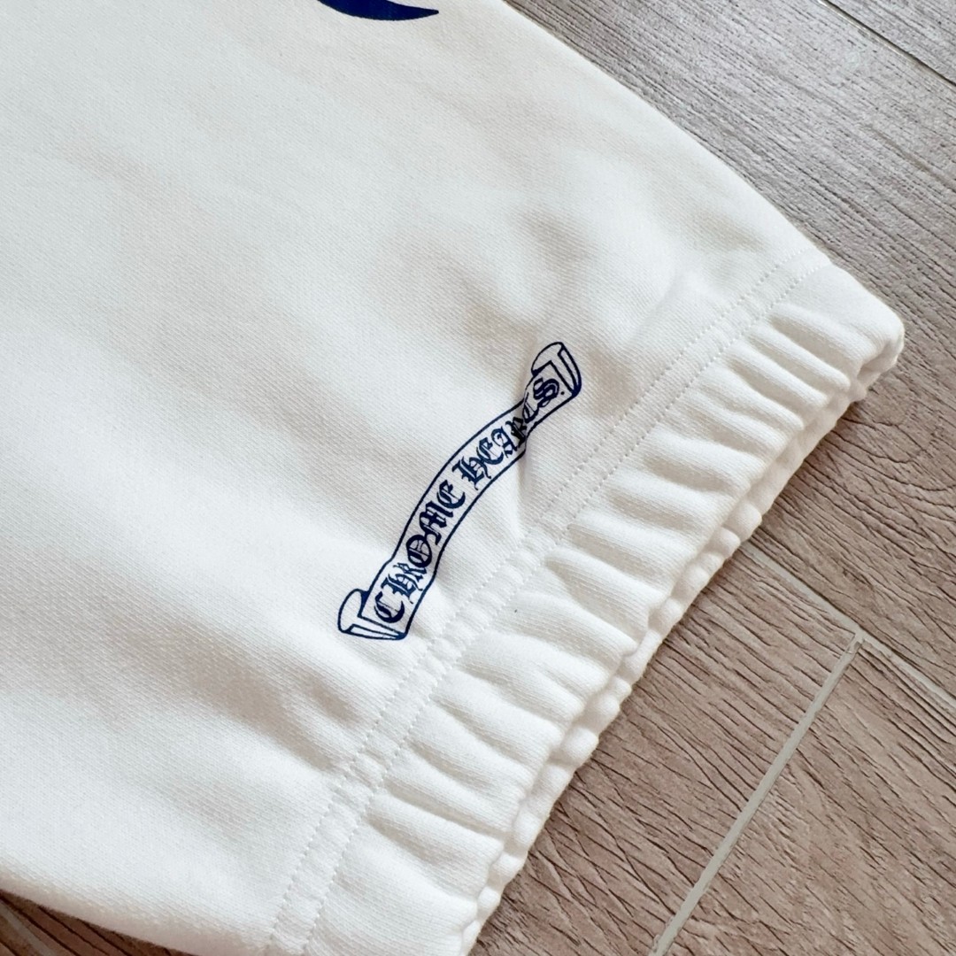 Chrome Hearts 克罗心 侧边梵文字母松紧腰运动裤 卫裤 休闲裤 长裤 裤子 白色 黑色