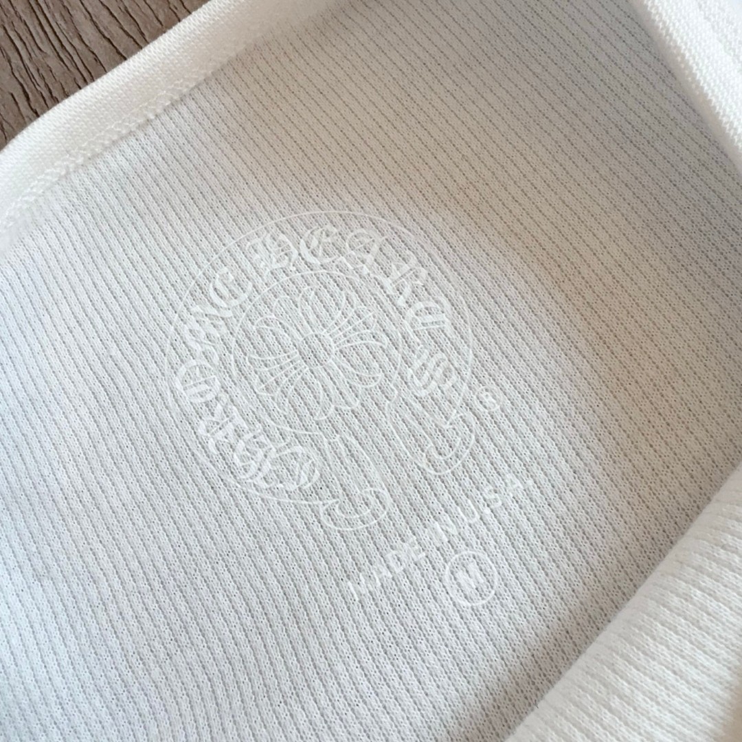 Chrome Hearts 克罗心 华夫格 胸前马蹄双花臂长袖卫衣 T恤 套头 白色 黑色  灰色 A5 CH-20251771