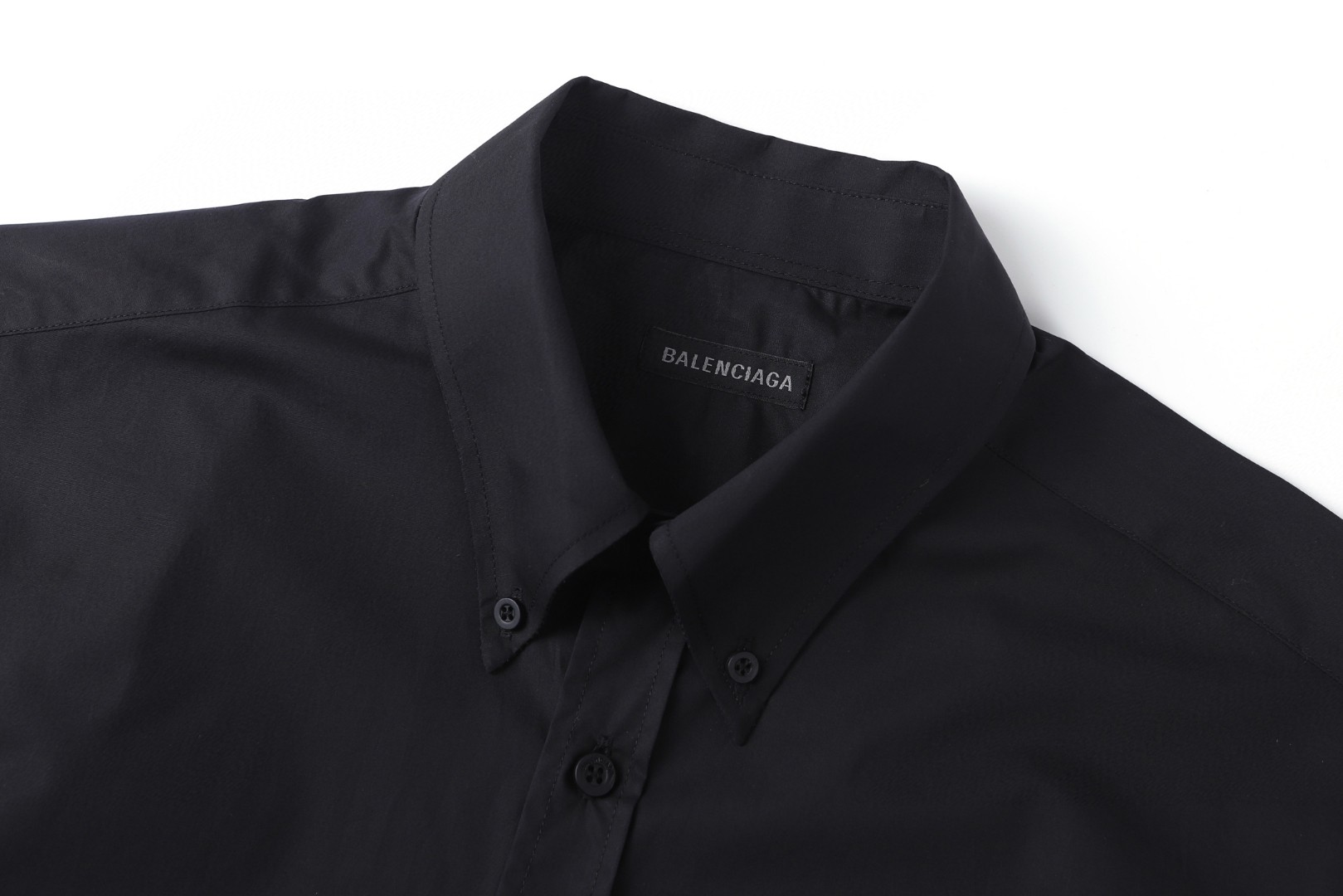 Balenciaga 巴黎世家 胶带印花衬衫 外套 长袖 黑色 A5 857809TRM281000