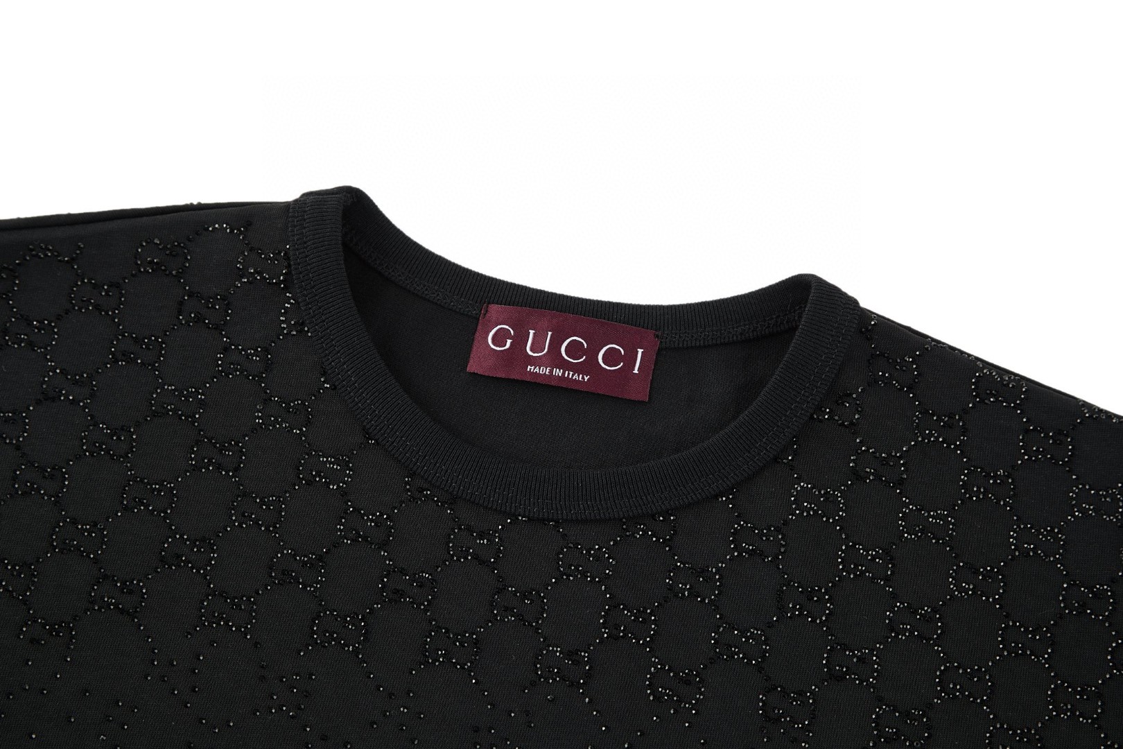 GUCCI 古驰 烫钻T恤 夏季 短袖 黑色 A0 854841-XJHRZ-1043