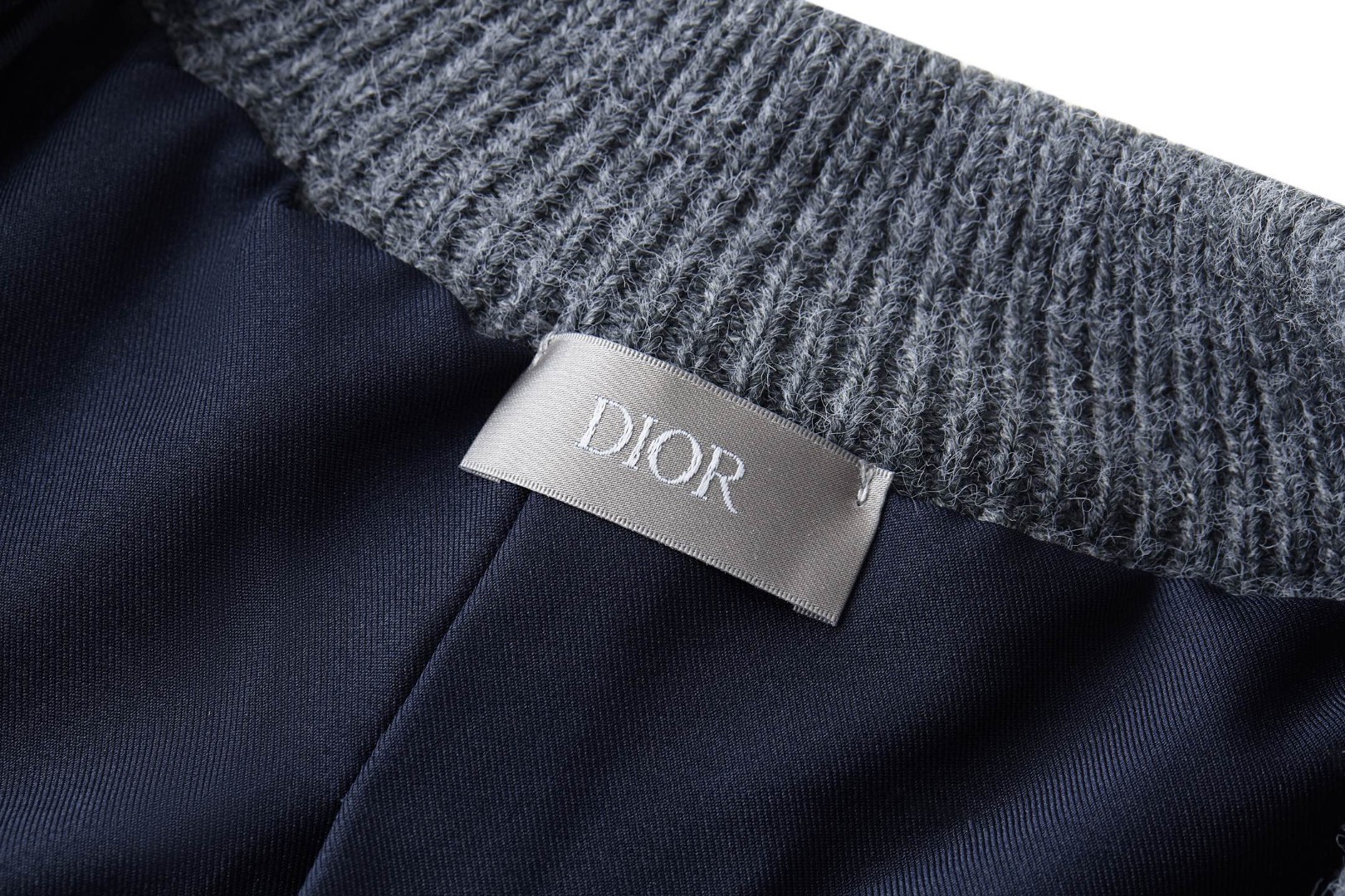 DIOR 迪奥 全幅提花针织拉链外套 夹克 毛衣 秋冬 长袖 蓝色 灰色 B5 613M403A2026-C885