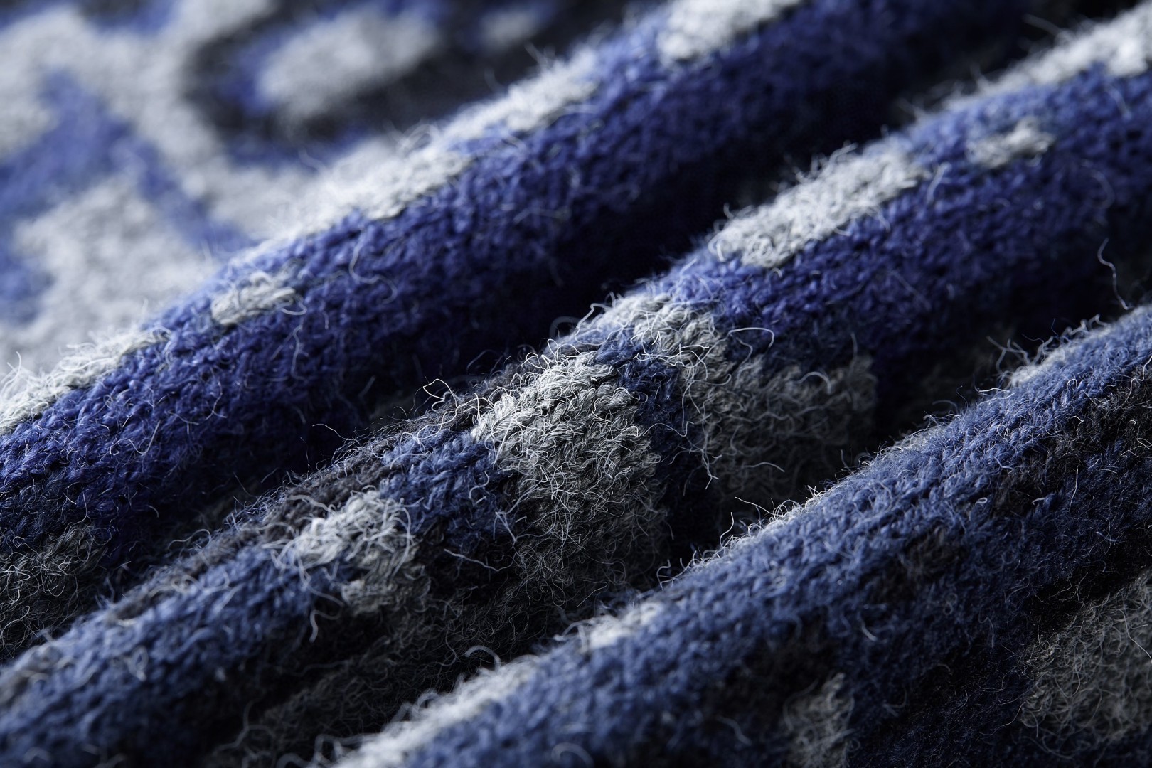 DIOR 迪奥 全幅提花针织拉链外套 夹克 毛衣 秋冬 长袖 蓝色 灰色 B5 613M403A2026-C885