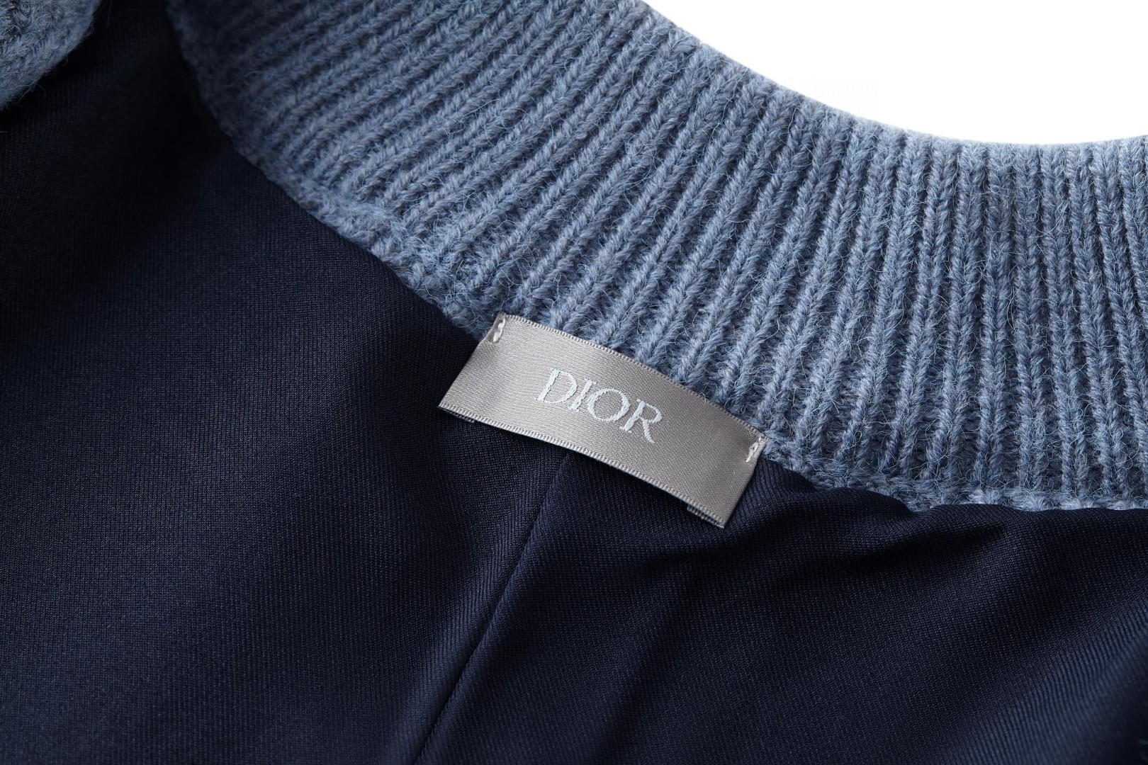 DIOR 迪奥 全幅提花针织拉链外套 夹克 毛衣 秋冬 长袖 蓝色 灰色 B5 613M403A2026-C885