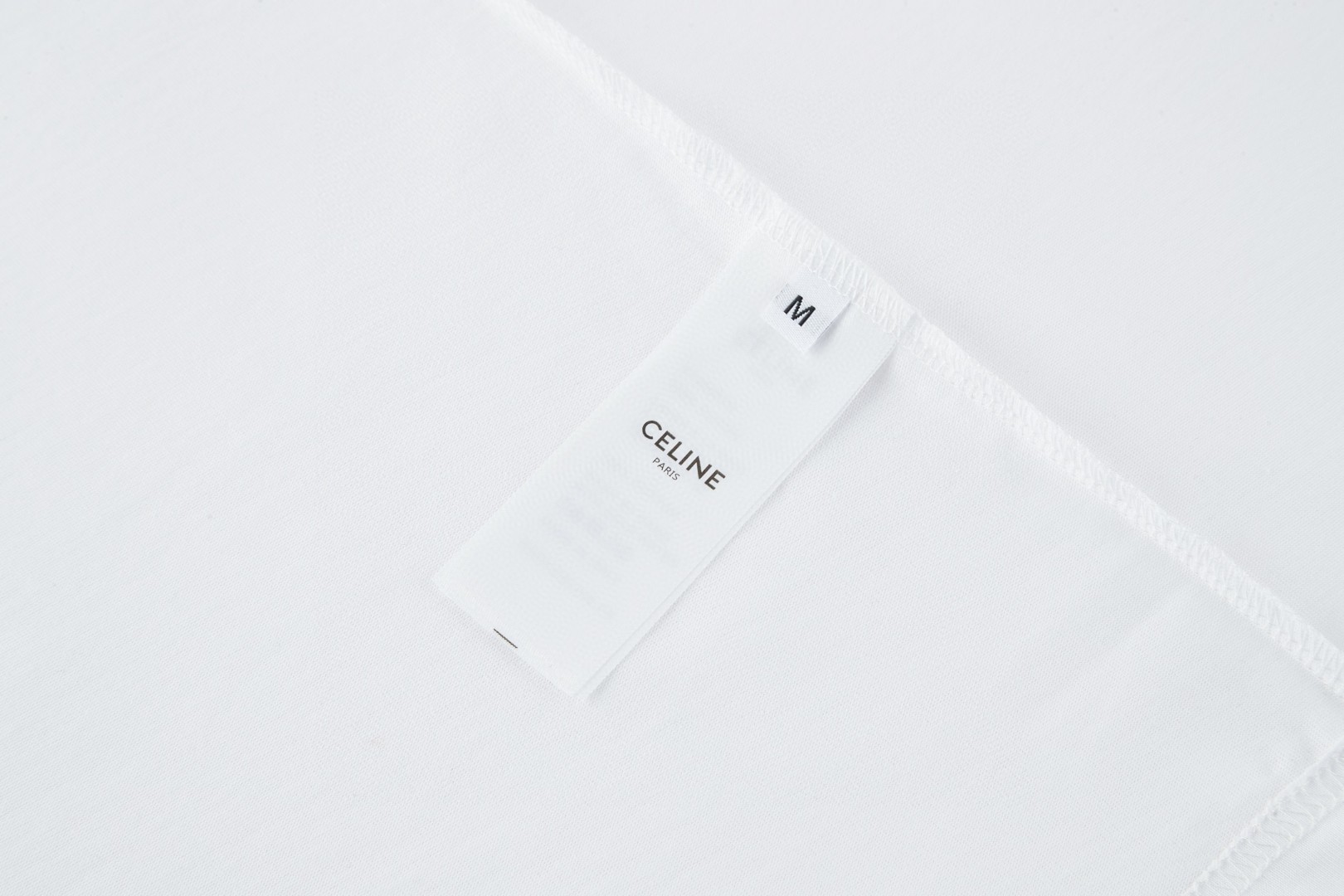 CELINE 赛琳 印花字母标识 短袖 T恤 圆领 夏款 灰色 白色 A0 RX0IA507Z-GIF7