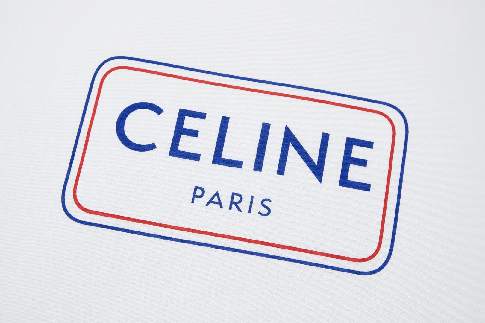 CELINE 赛琳 印花字母标识 短袖 T恤 圆领 夏款 灰色 白色 A0 RX0IA507Z-GIF7