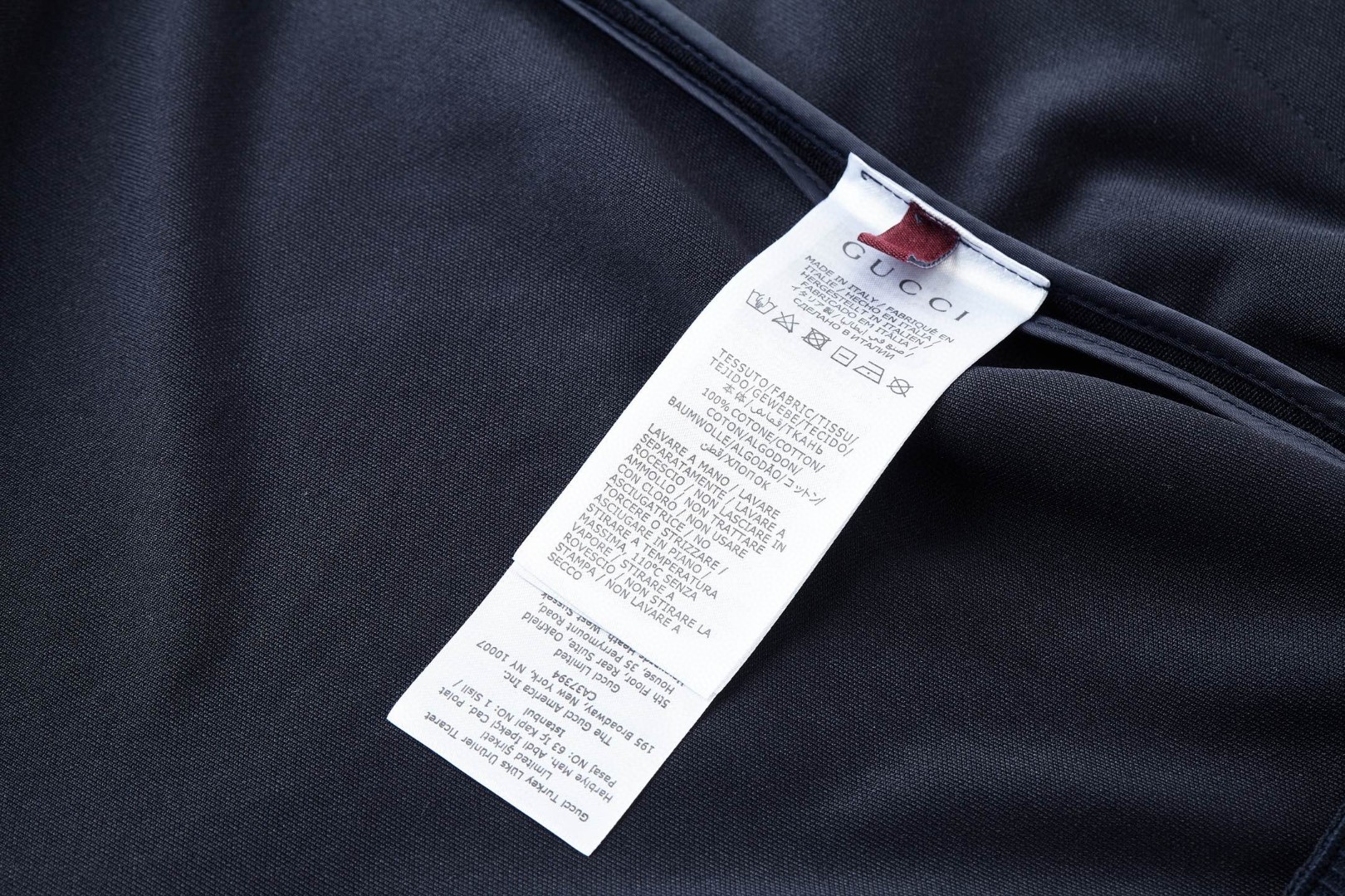 GUCCl 古驰 烫钻拉链立领外套 夹克 长袖 深蓝色 B5 852675-XJHML-4330