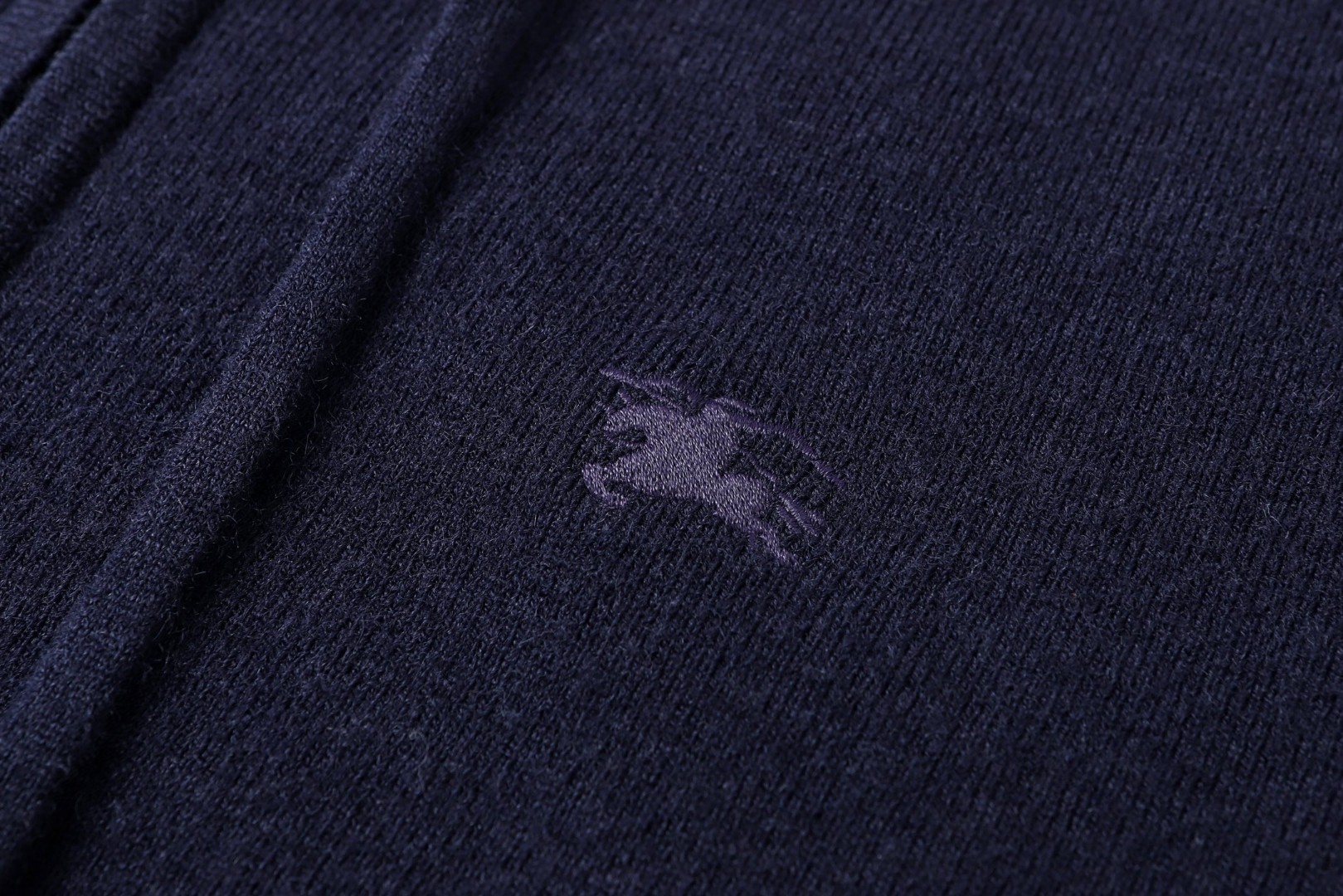 Burberry 巴宝莉 羊毛混纺拉链连帽外套 卫衣 长袖 灰色 蓝色 B0 81121341