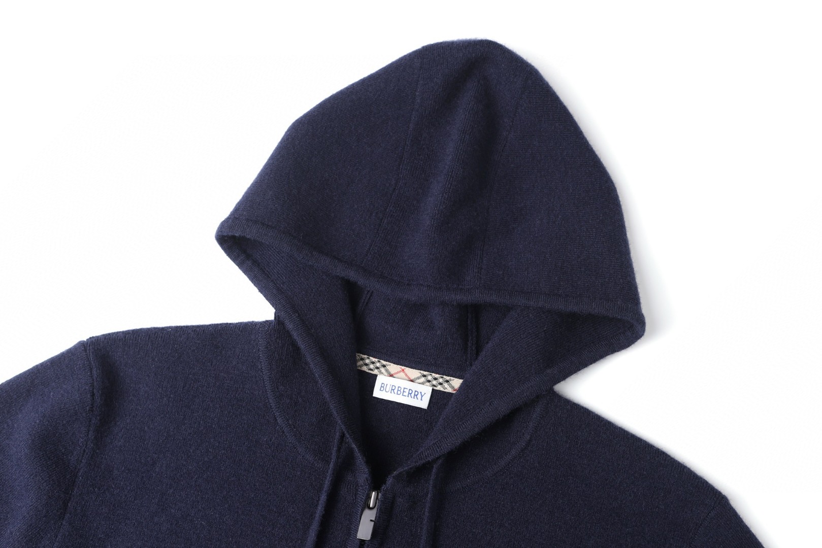 Burberry 巴宝莉 羊毛混纺拉链连帽外套 卫衣 长袖 灰色 蓝色 B0 81121341