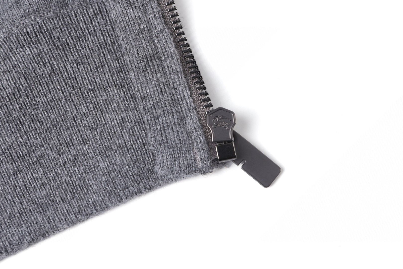 Burberry 巴宝莉 羊毛混纺拉链连帽外套 卫衣 长袖 灰色 蓝色 B0 81121341