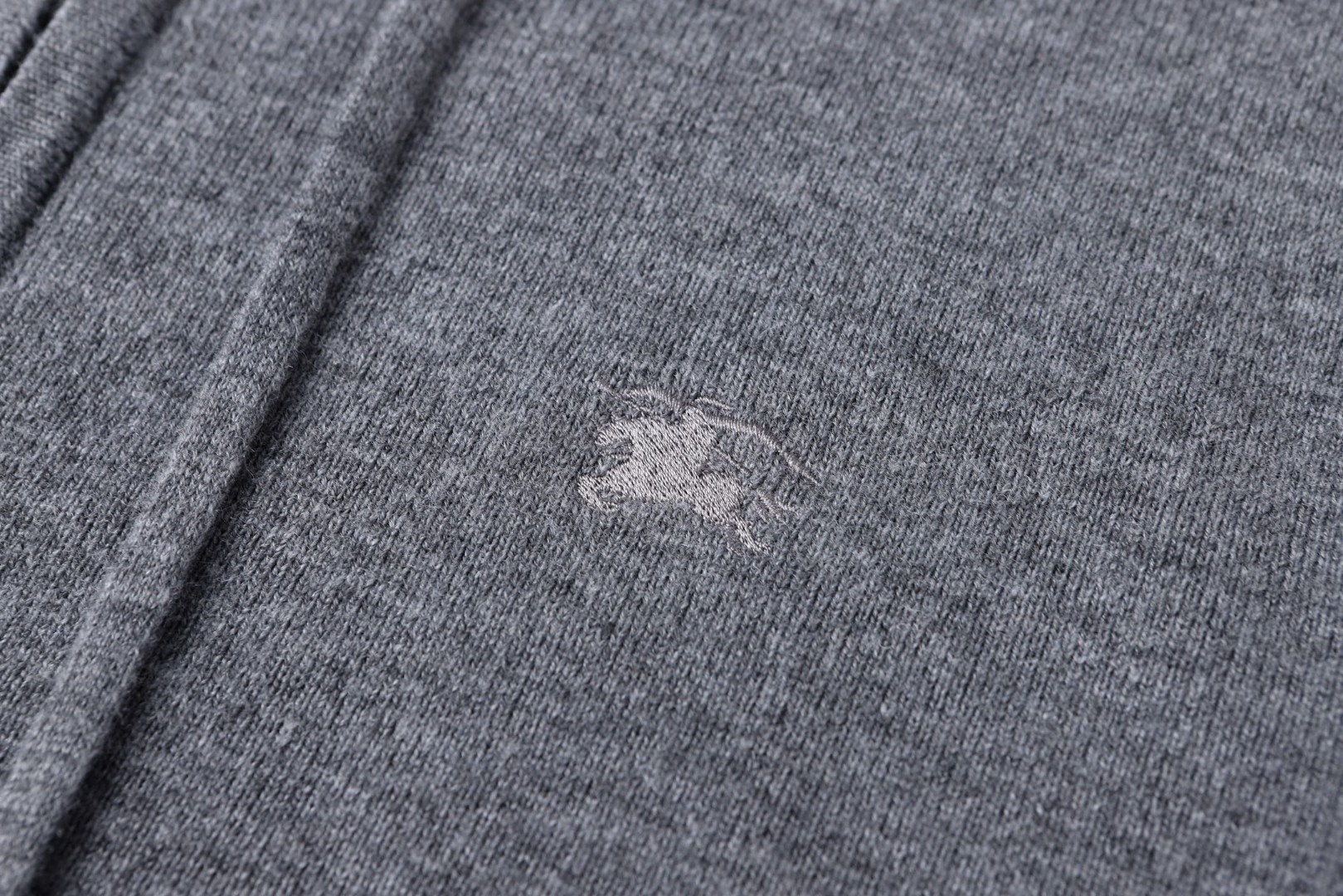 Burberry 巴宝莉 羊毛混纺拉链连帽外套 卫衣 长袖 灰色 蓝色 B0 81121341