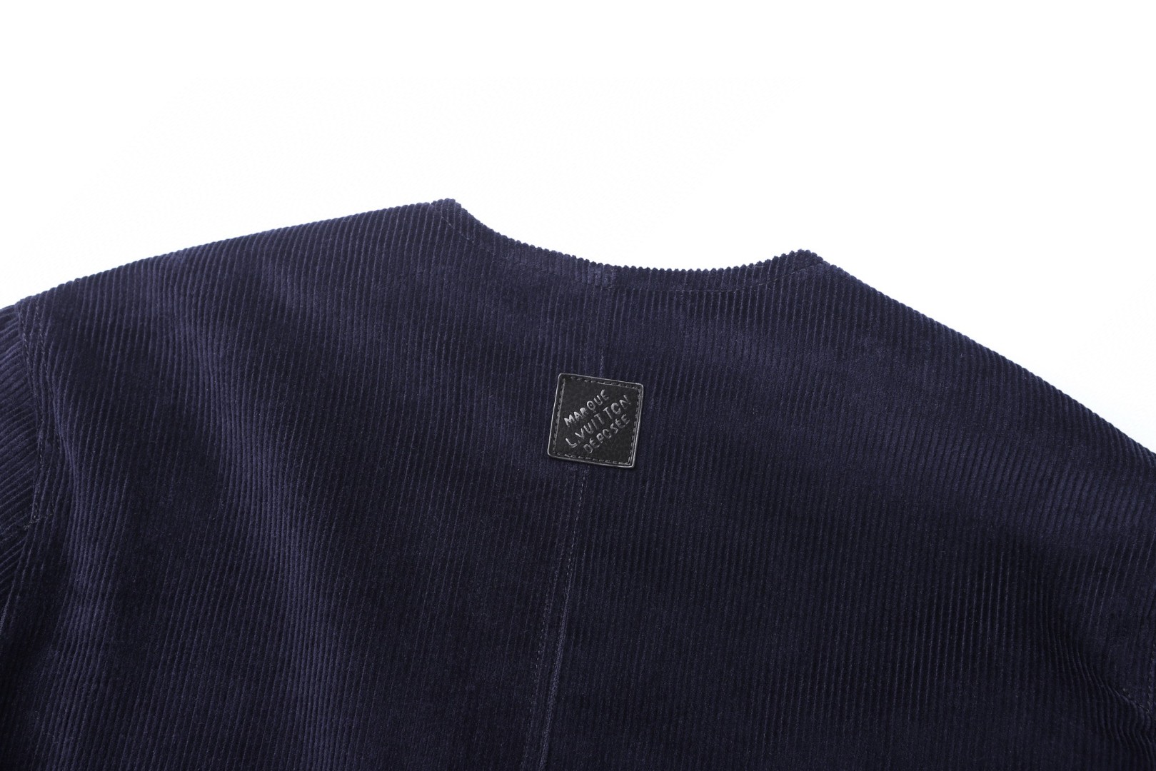 LOUIS VUITTON 路易威登 灯芯绒V领长袖外套 夹克 夜空蓝 B5 1AJBO0