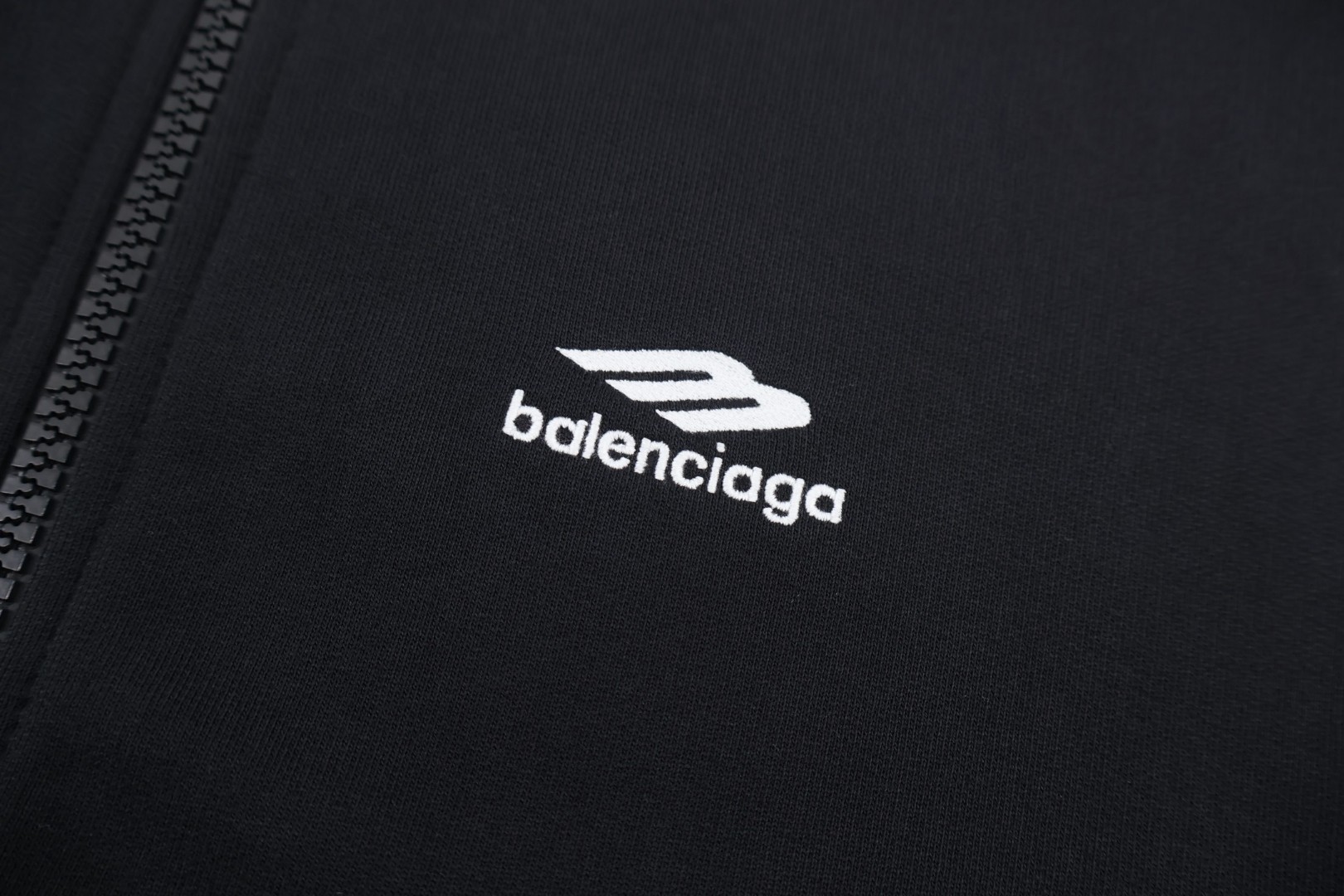 Balenciaga 巴黎世家 滑雪系列3M刺绣半拉链连帽卫衣 外套 长袖 蓝色 黑色 B0 855351TTVK77740