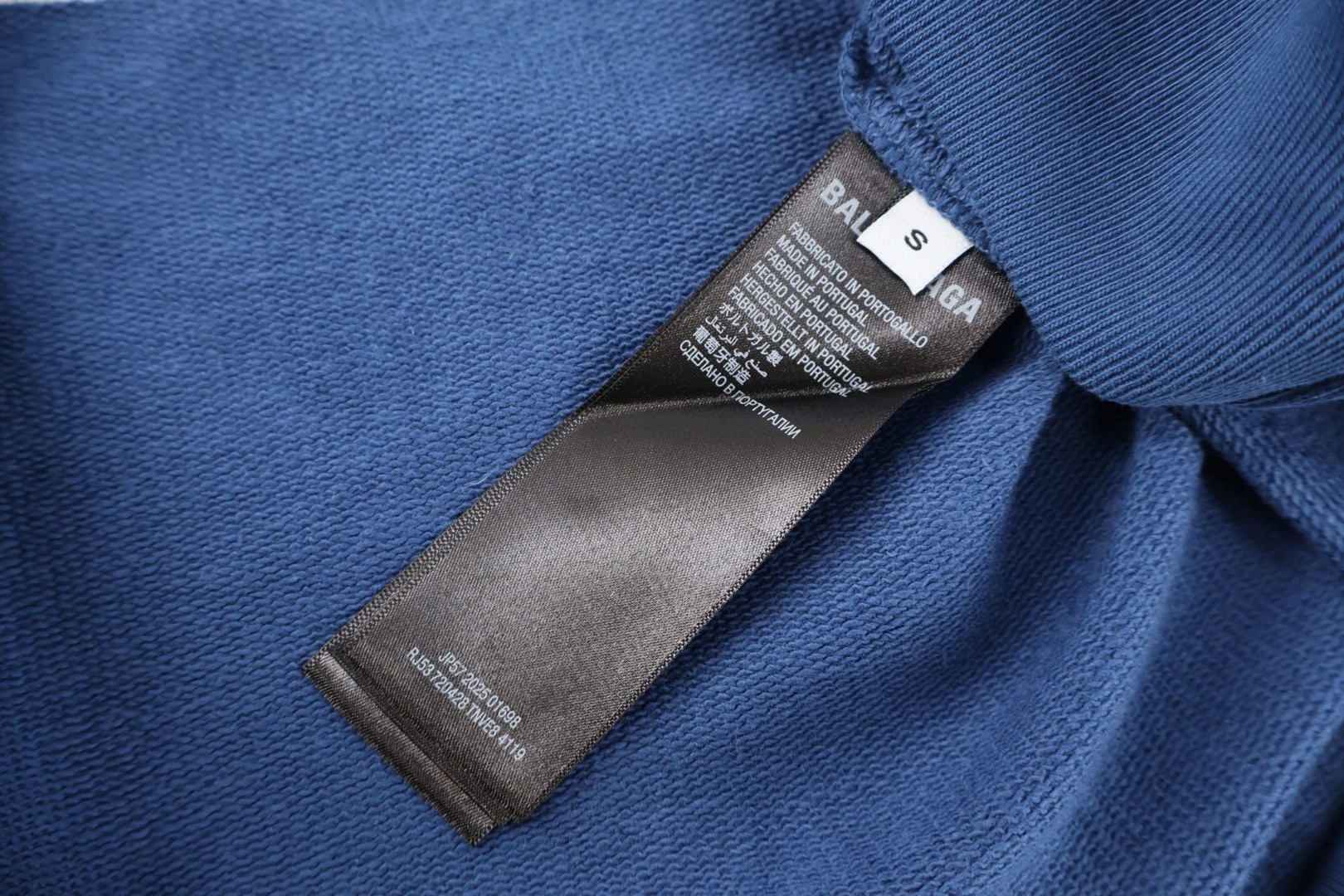 Balenciaga 巴黎世家 滑雪系列3M刺绣半拉链连帽卫衣 外套 长袖 蓝色 黑色 B0 855351TTVK77740