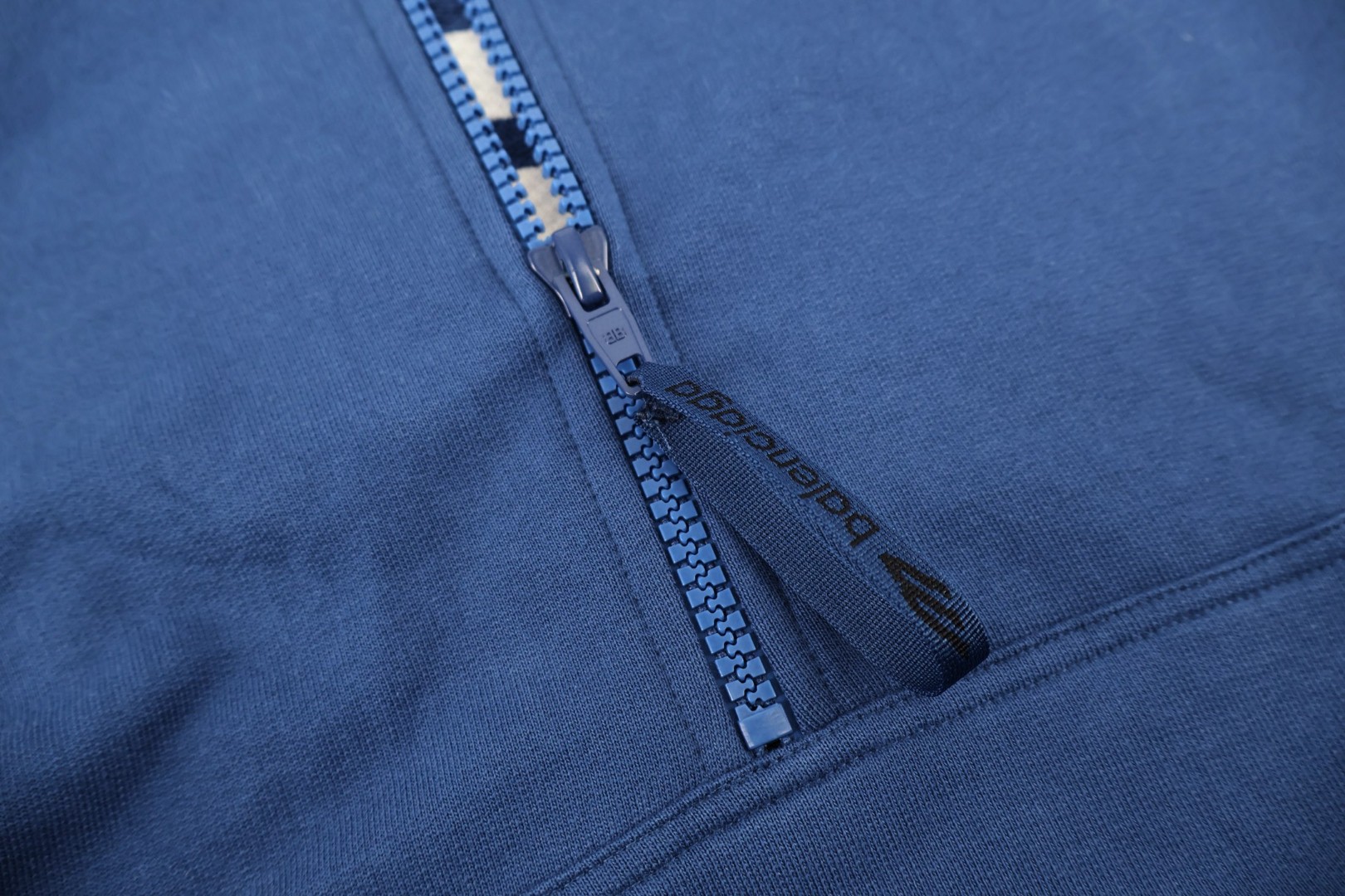 Balenciaga 巴黎世家 滑雪系列3M刺绣半拉链连帽卫衣 外套 长袖 蓝色 黑色 B0 855351TTVK77740