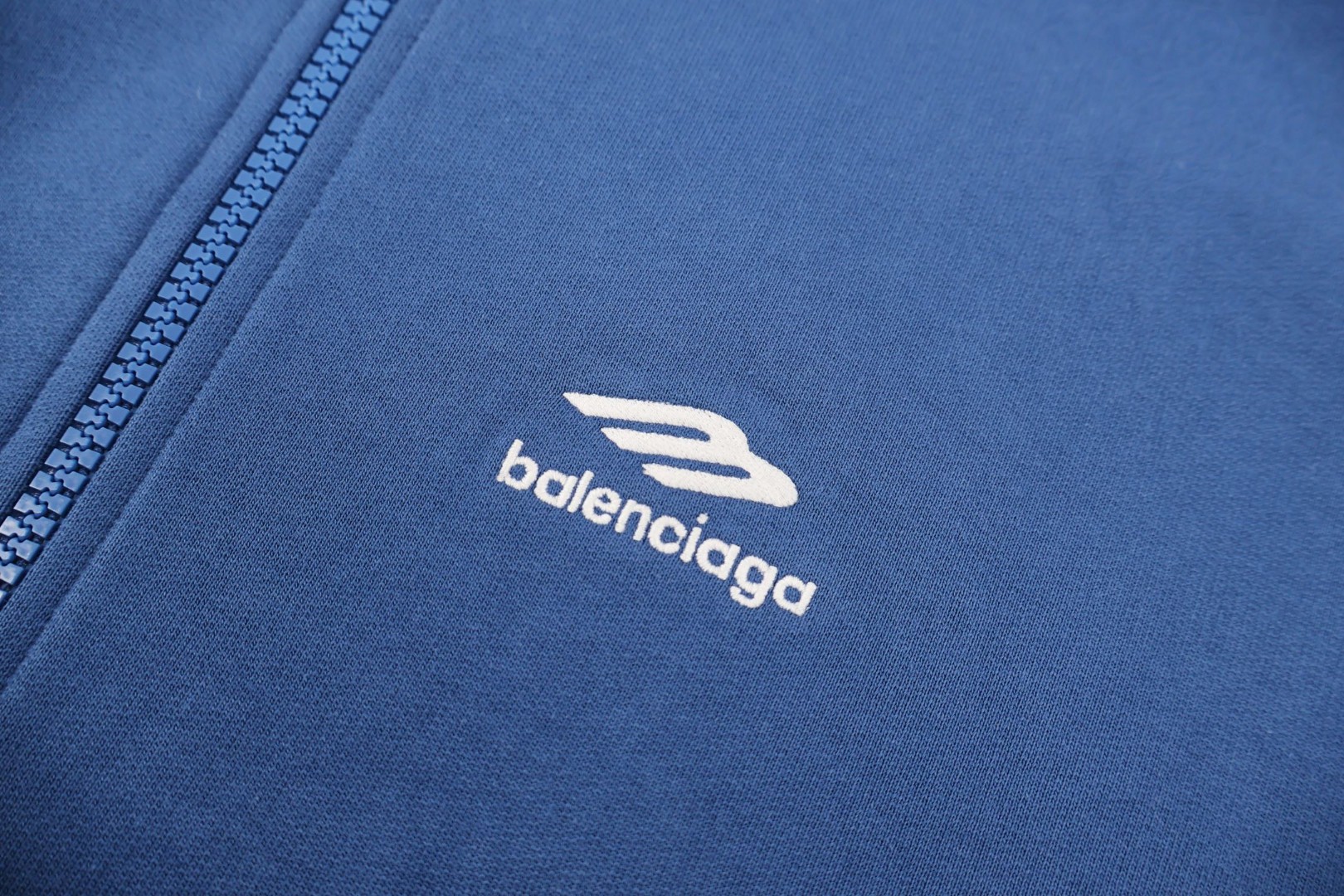 Balenciaga 巴黎世家 滑雪系列3M刺绣半拉链连帽卫衣 外套 长袖 蓝色 黑色 B0 855351TTVK77740