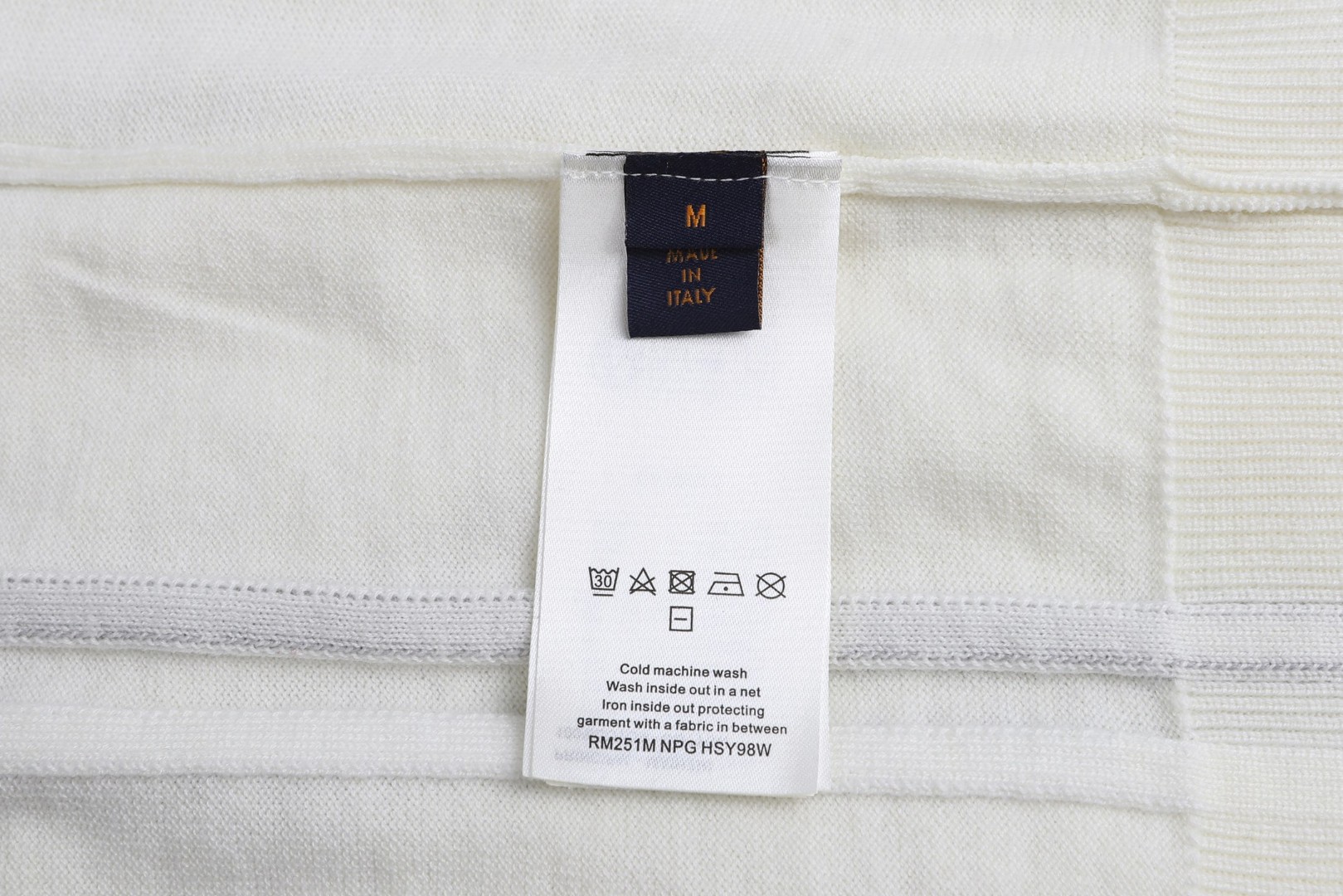 LOUIS VUITTON 路易威登 滑雪系列字母手臂花卉毛衣 针织衫 外套 白色 B0 1AJBW6