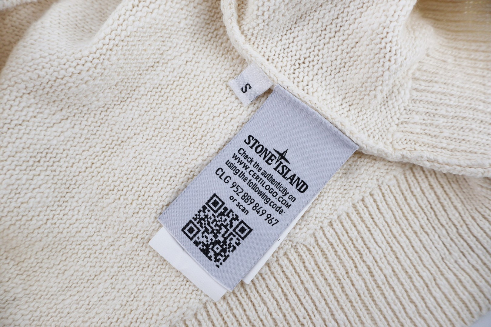 STONE ISLAND 石头岛 刺绣圆领毛衣 针织衫 长袖 外套 杏色 蓝色 B0 K2S155100093S00HA-V0026