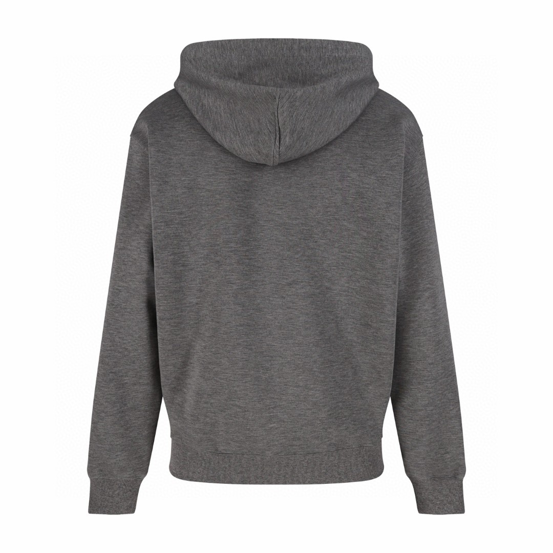 GUCCl 古驰 刺绣太空棉连帽卫衣 帽衫 外套 长袖 灰色 B0