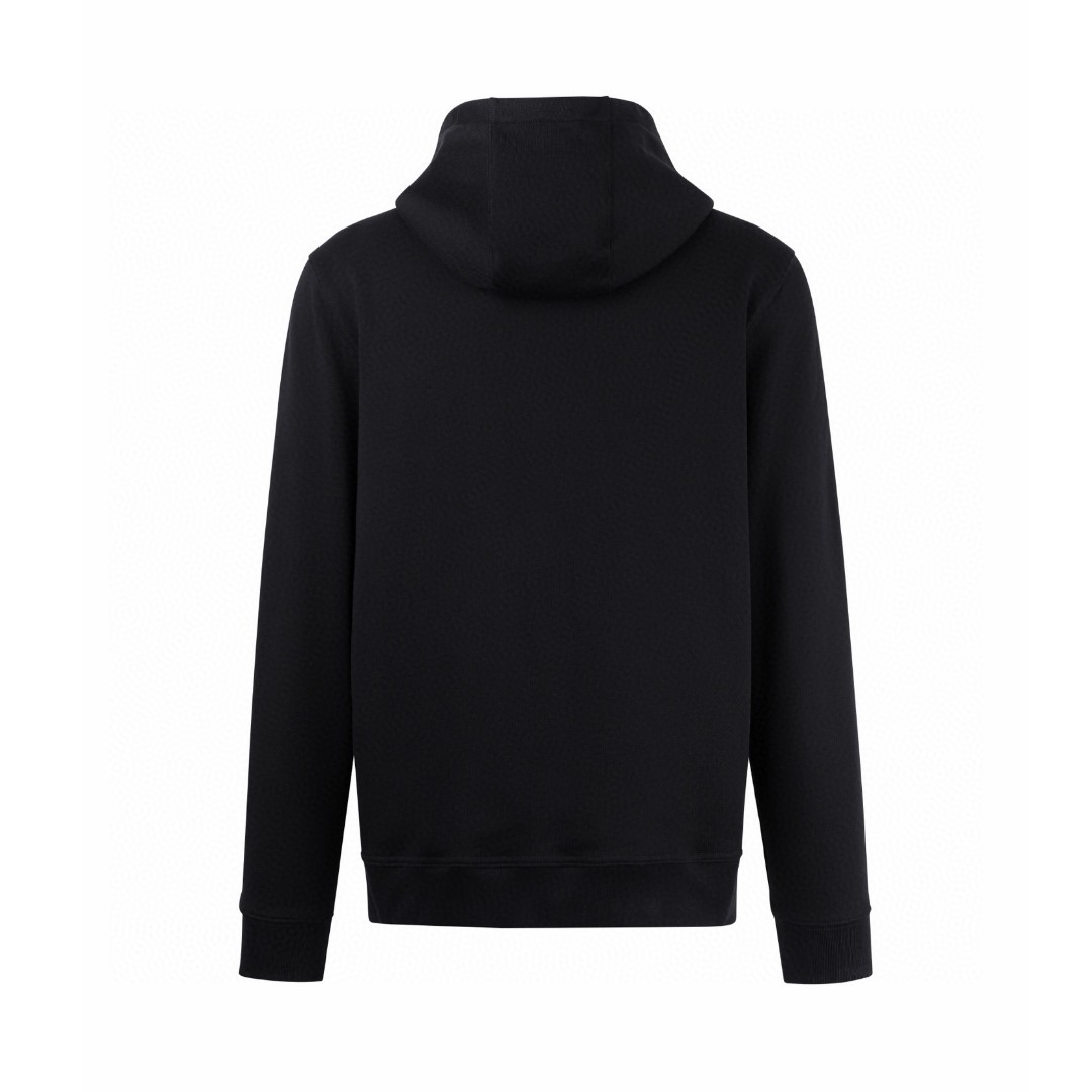 Burberry 巴宝莉 经典刺绣logo拉链连帽卫衣 外套 长袖 黑色 B0 80843761