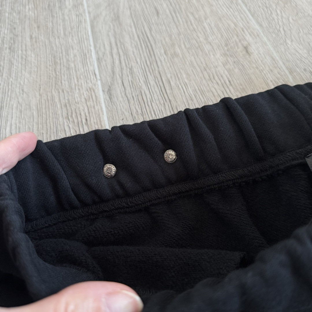 Chrome Hearts 克罗心 梵文字母松紧腰运动裤 卫裤 休闲裤 长裤 裤子 黑色 CH-2024-9998