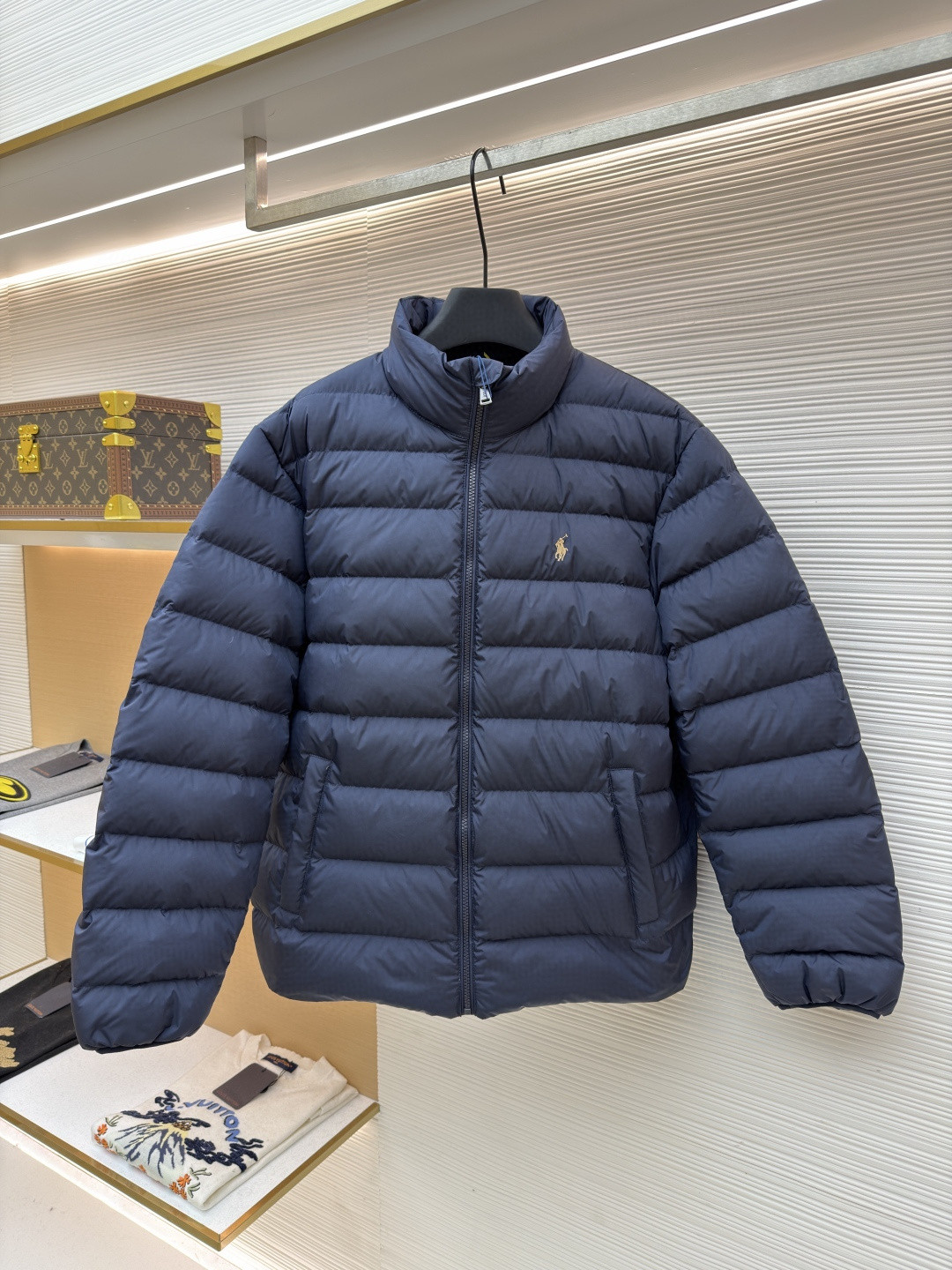 Ralph Lauren 拉夫劳伦 刺绣排骨羽绒服 夹克 外套 保暖 长袖 藏蓝色 卡其色 C0 710967774-004