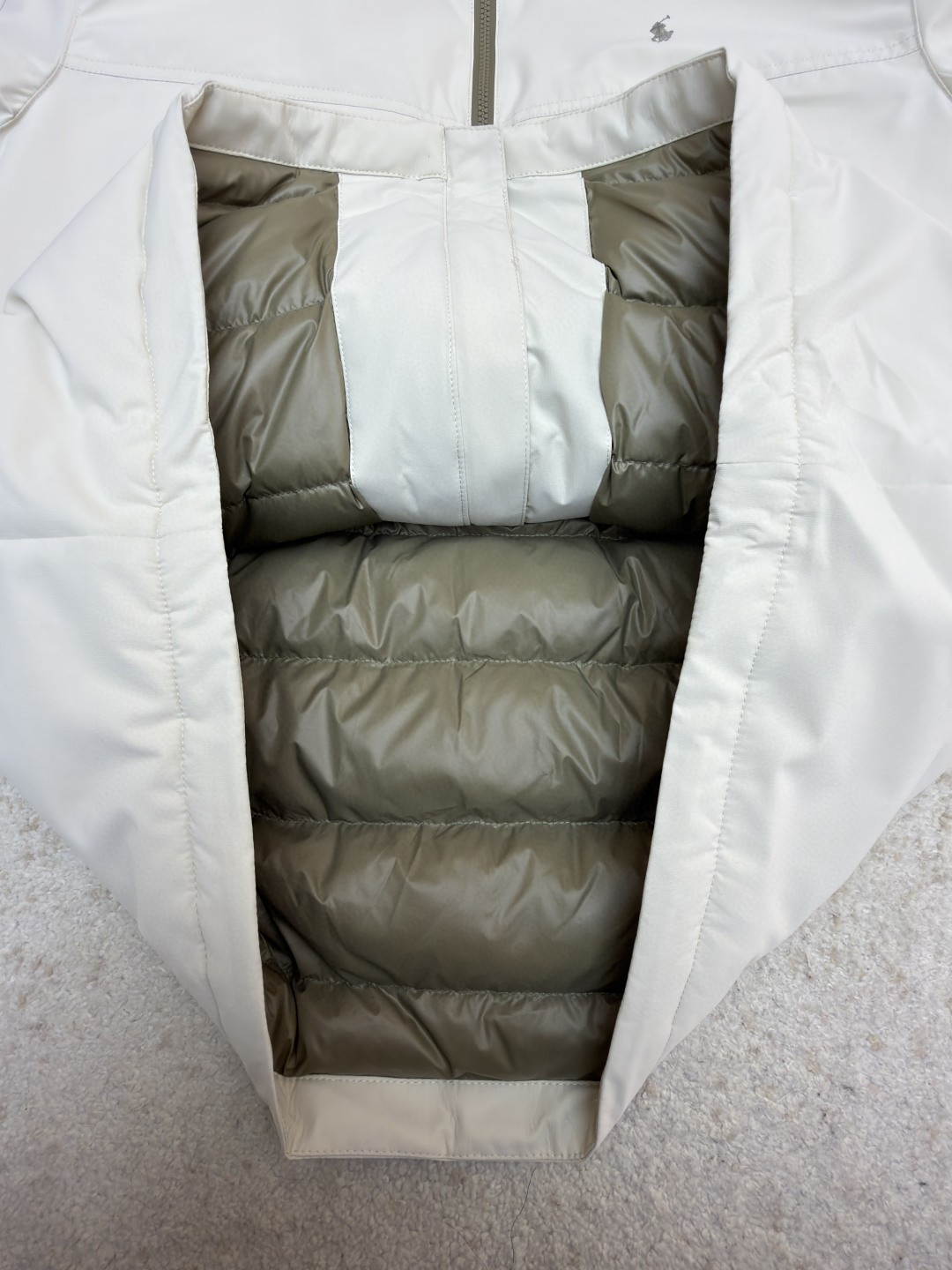 Ralph Lauren 拉夫劳伦 徽标连帽棉服 夹克 外套 保暖 长袖 米杏色 黑色 C0 710967882-002