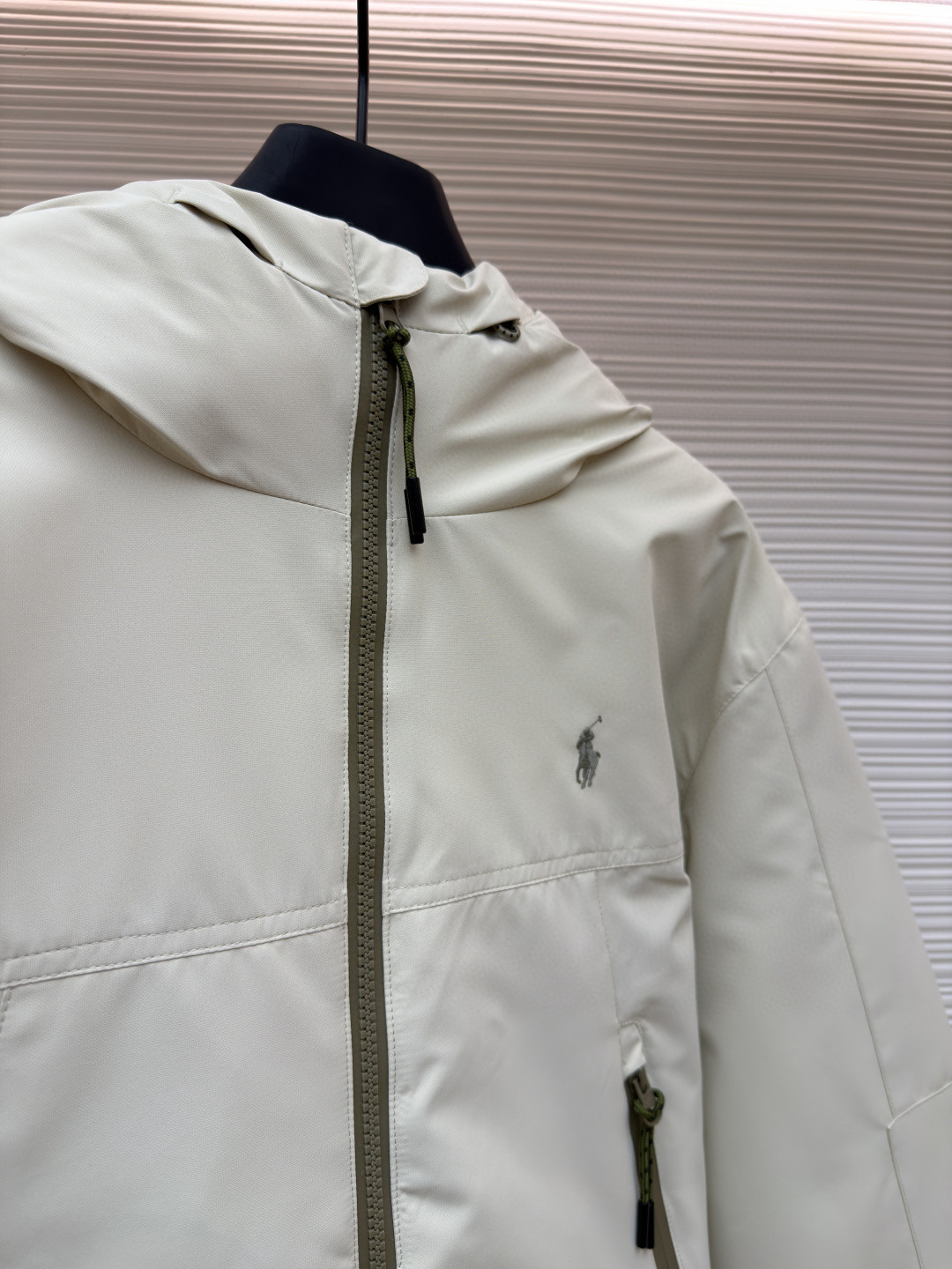 Ralph Lauren 拉夫劳伦 徽标连帽棉服 夹克 外套 保暖 长袖 米杏色 黑色 C0 710967882-002