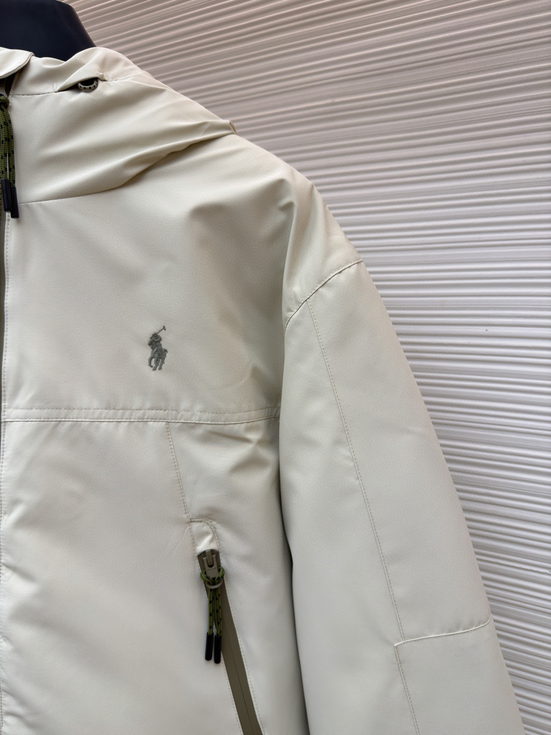 Ralph Lauren 拉夫劳伦 徽标连帽棉服 夹克 外套 保暖 长袖 米杏色 黑色 C0 710967882-002