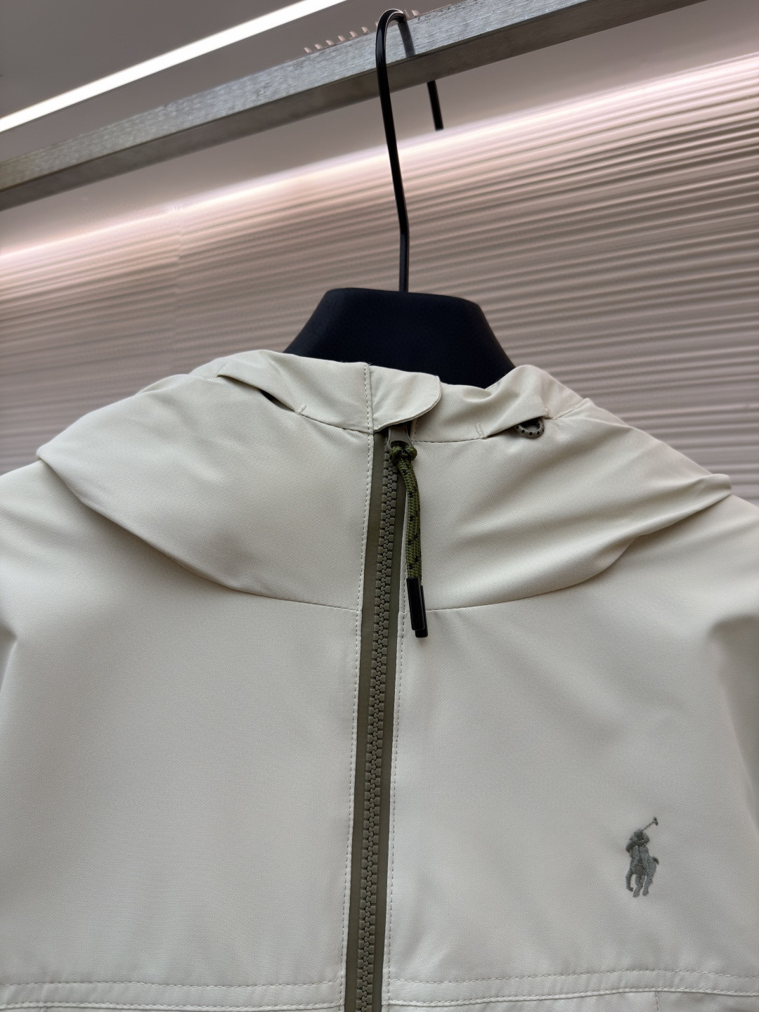 Ralph Lauren 拉夫劳伦 徽标连帽棉服 夹克 外套 保暖 长袖 米杏色 黑色 C0 710967882-002