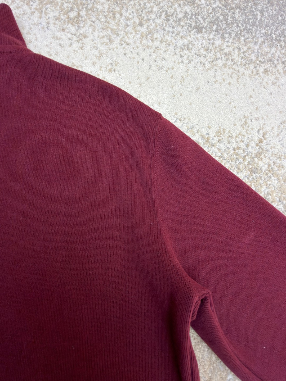 Ralph Lauren 拉夫劳伦 金色刺绣半拉链高领卫衣 外套 长袖 黑色 酒红色 B0 710981468-001